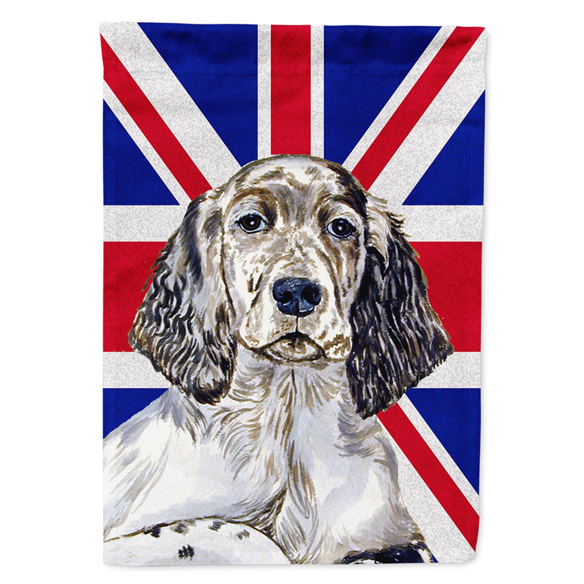 English Setter With English Union Jack British Flag Flag Garden Size