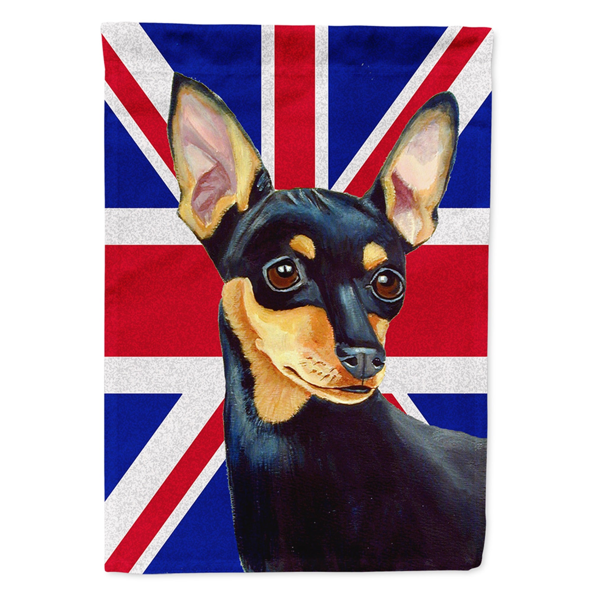 Min Pin With English Union Jack British Flag Flag Garden Size