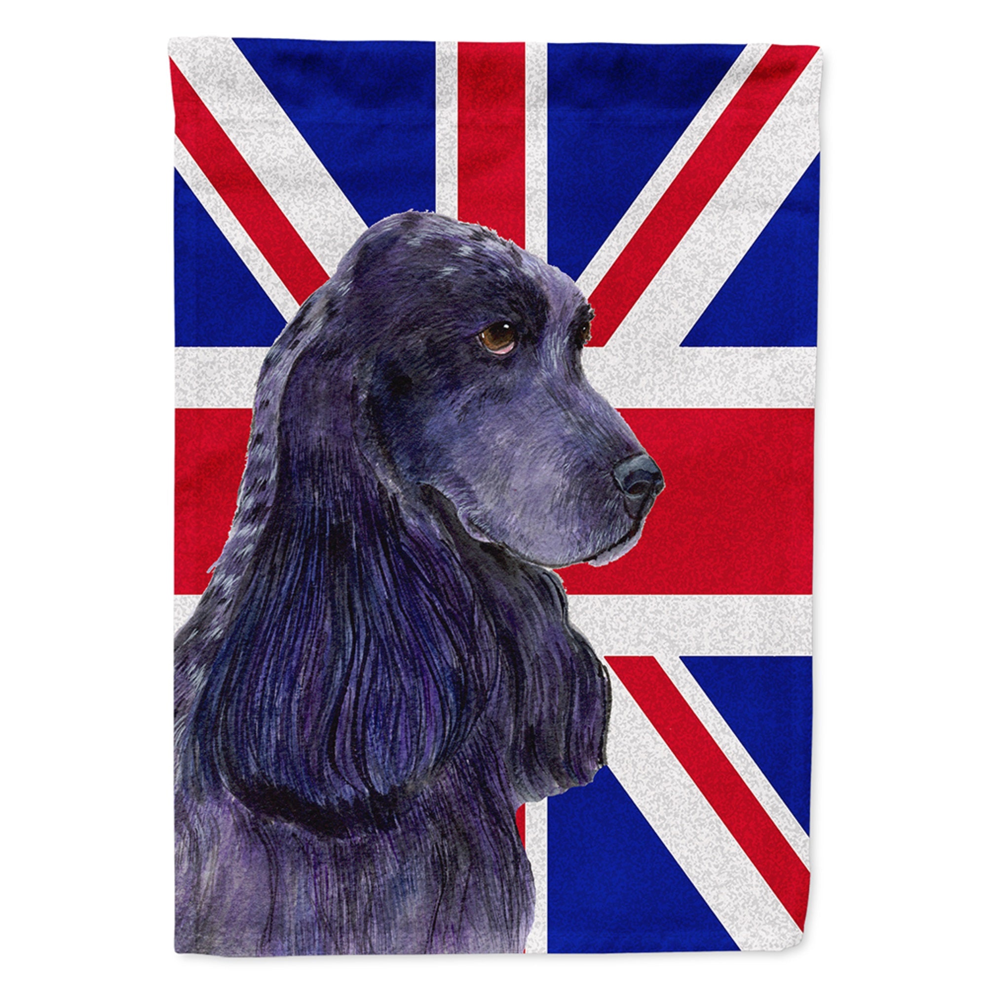 Cocker Spaniel With English Union Jack British Flag Flag Garden Size