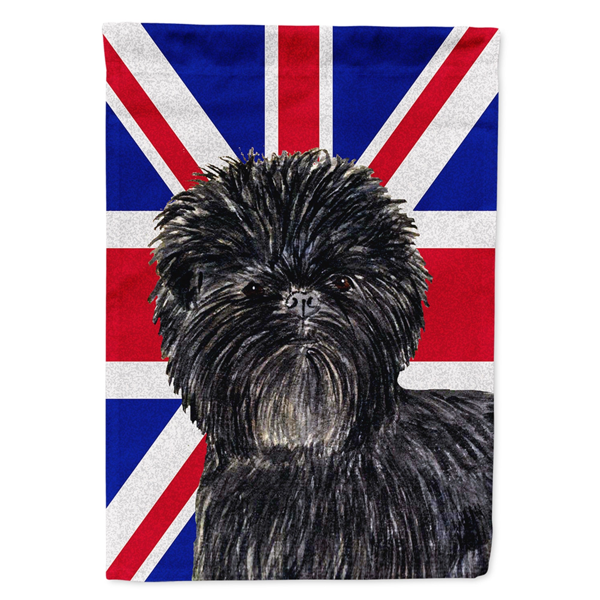 Affenpinscher With English Union Jack British Flag Flag Garden Size
