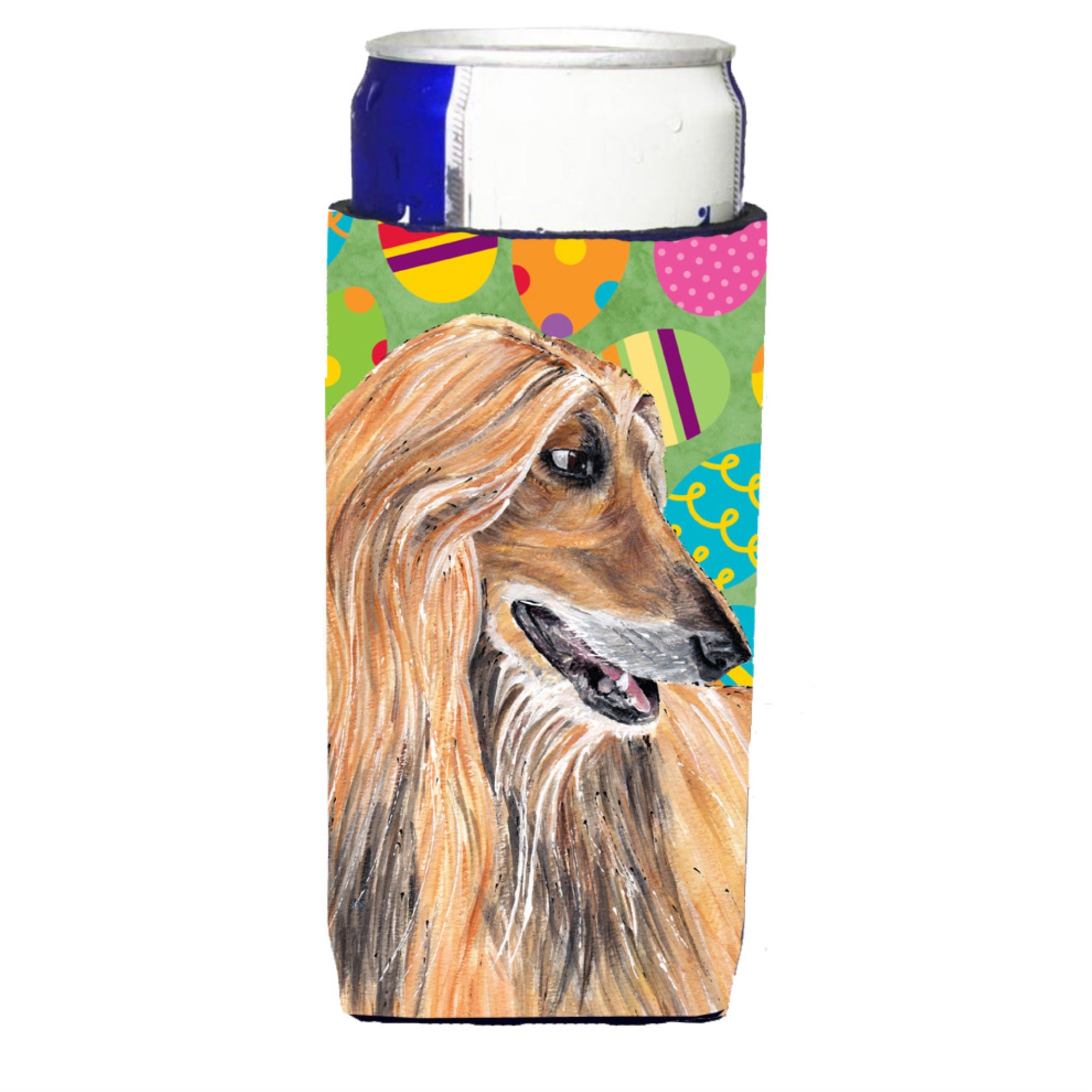 Afghan Hound Easter Eggtravaganza Ultra Hugger For Slim Cans