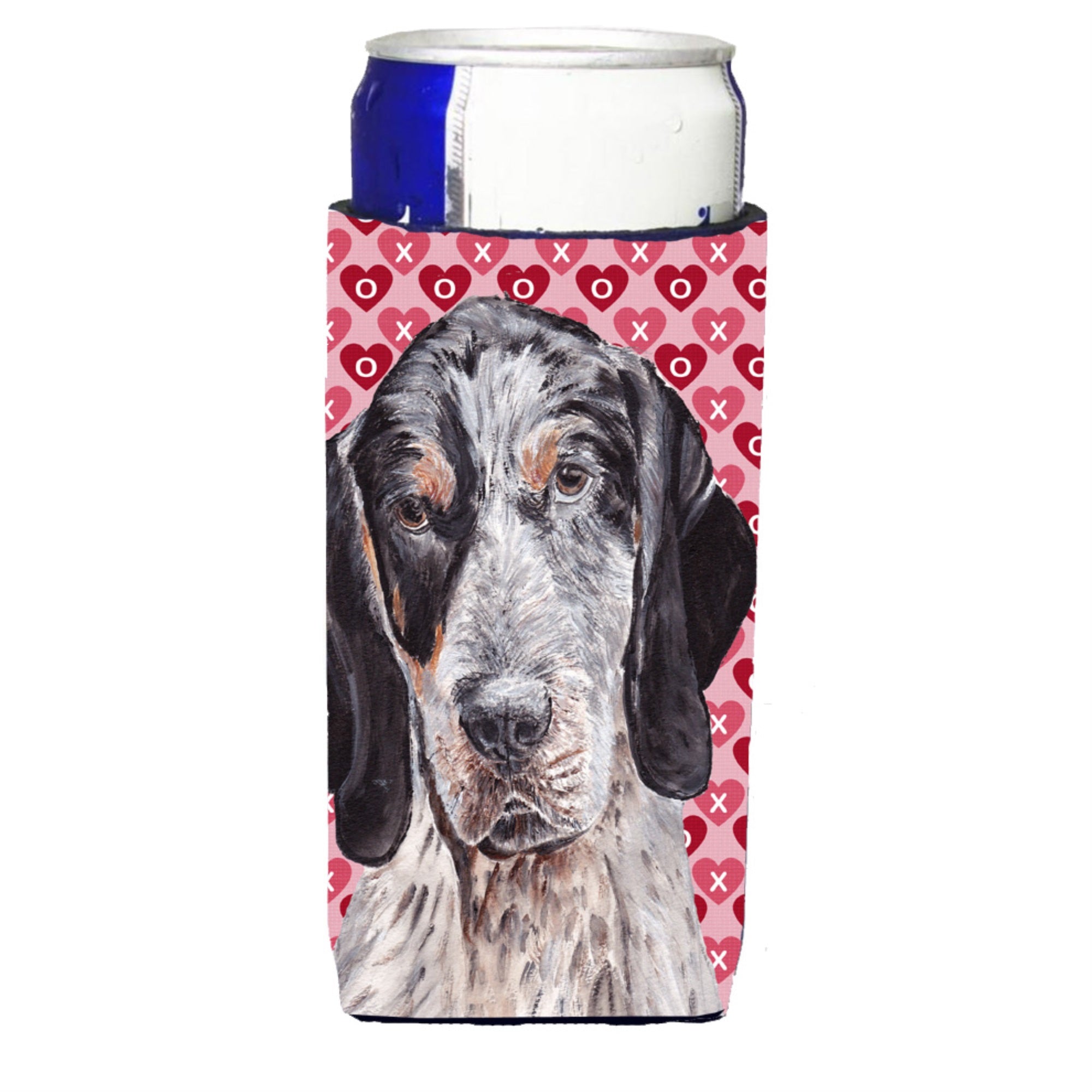 Blue Tick Coonhound Hearts And Love Ultra Hugger For Slim Cans