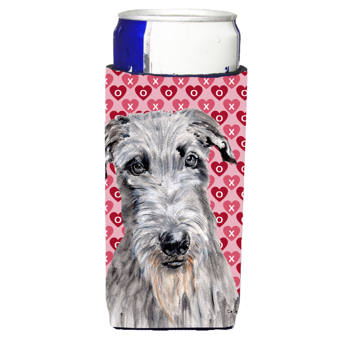 Scottish Deerhound Hearts And Love Ultra Hugger For Slim Cans