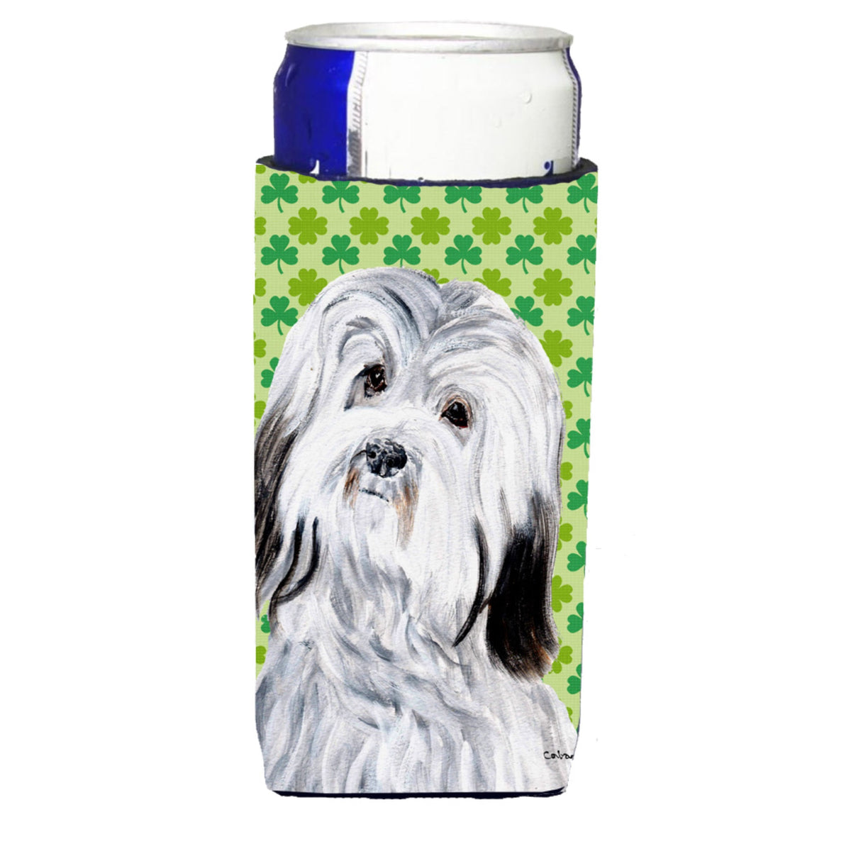 Havanese Lucky Shamrock St. Patrick'S Day Ultra Hugger For Slim Cans