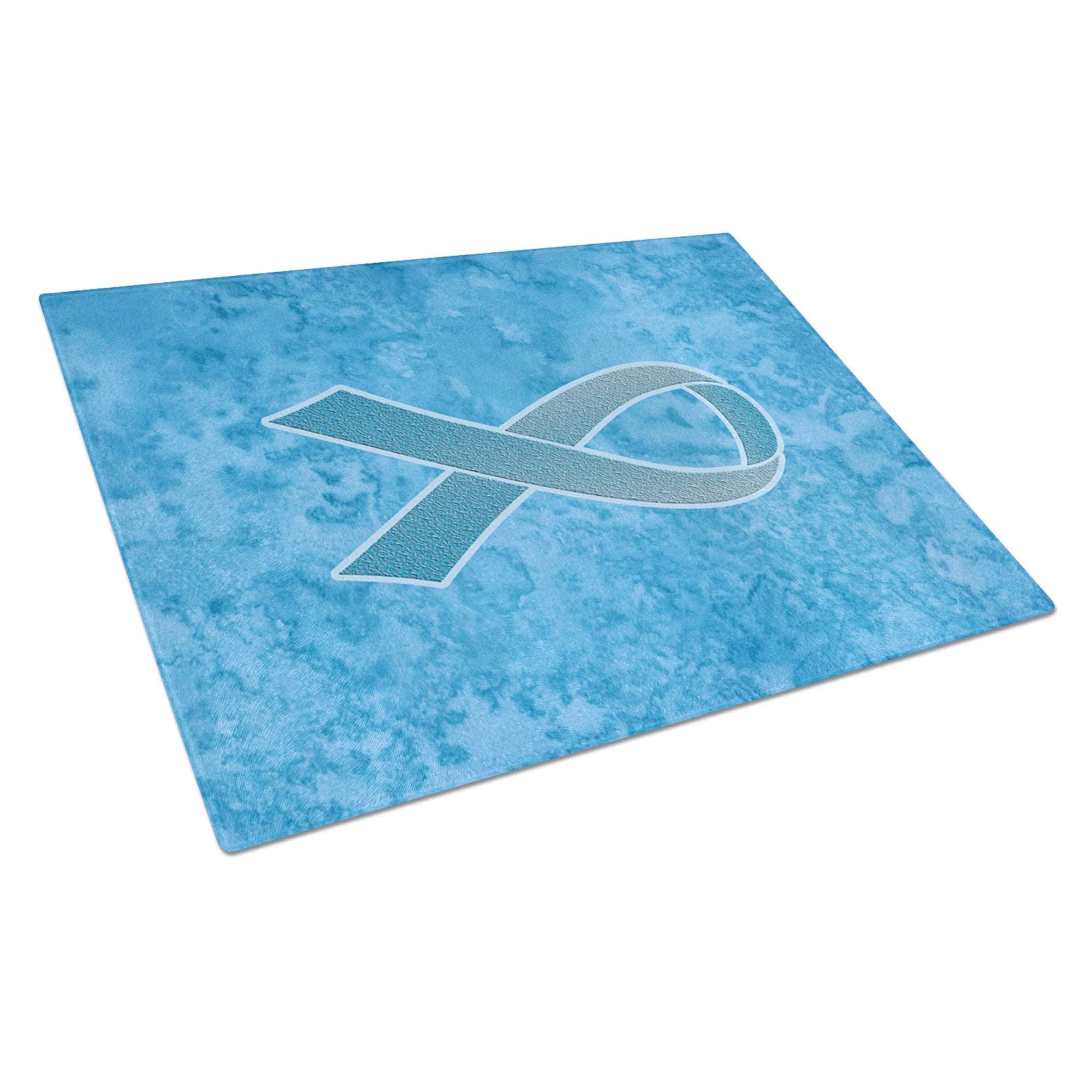 Blue Ribbon For Prostate Cancer Awareness Glass Cutting Board Large