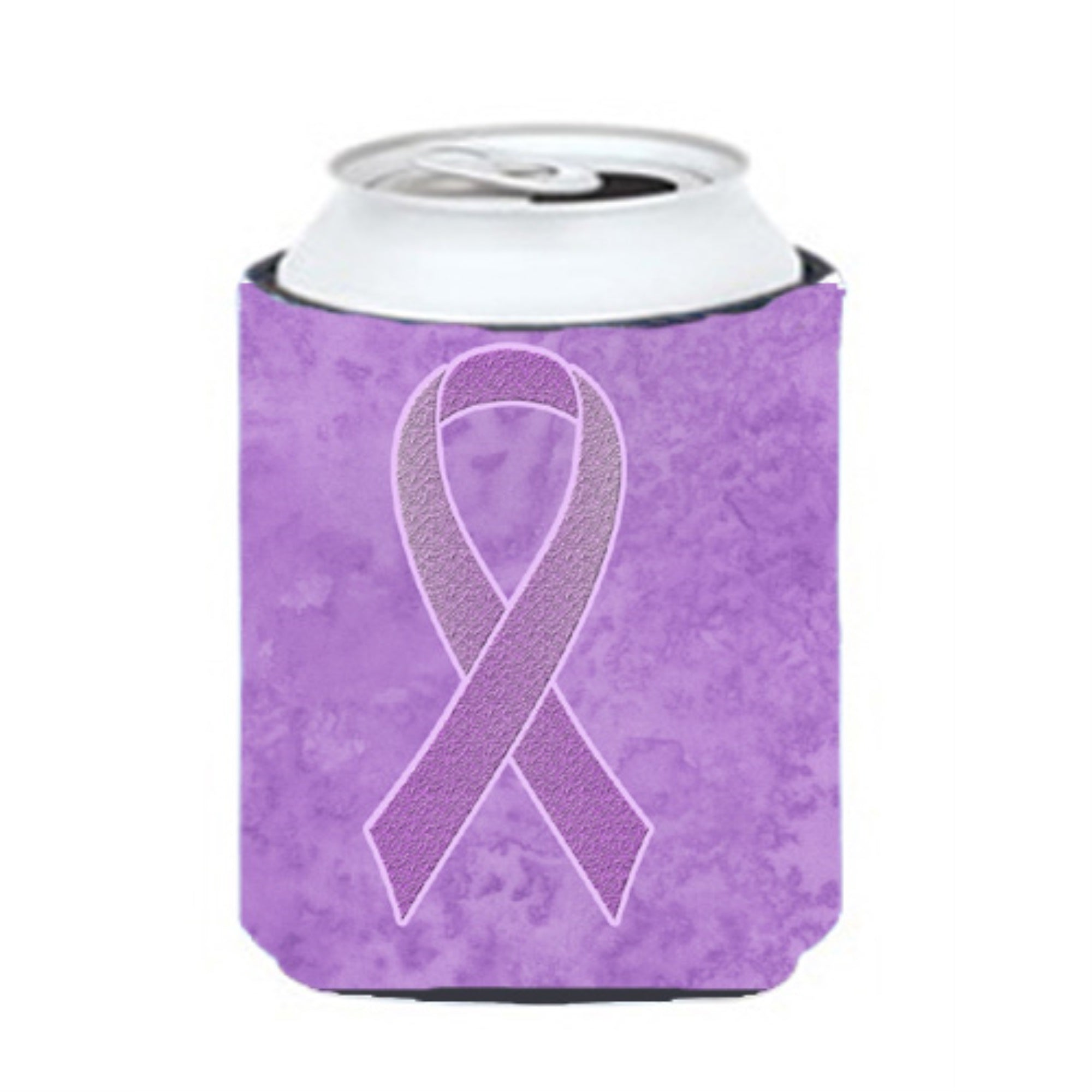 Lavender Ribbon For All Cancer Awareness Can Or Bottle Hugger
