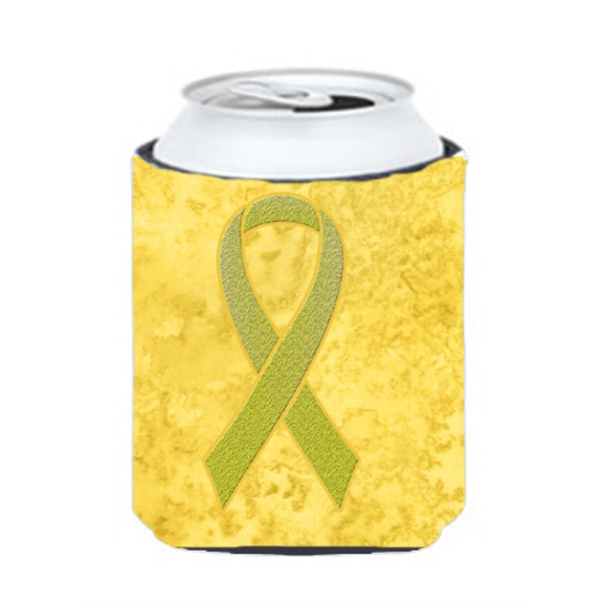 Yellow Ribbon For Sarcoma, Bone Or Bladder Cancer Awareness Can Or Bottle Hugger