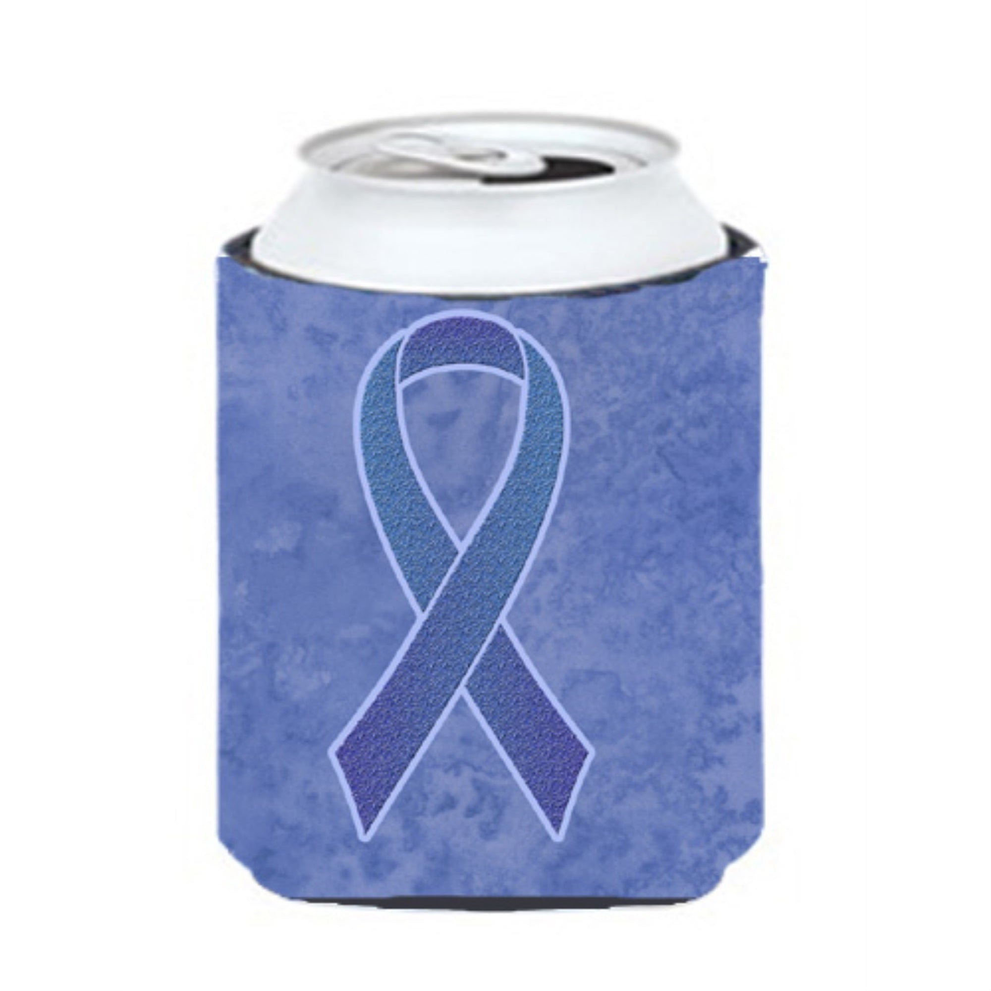 Periwinkle Blue Ribbon For Esophageal And Stomach Cancer Awareness Can Or Bottle Hugger