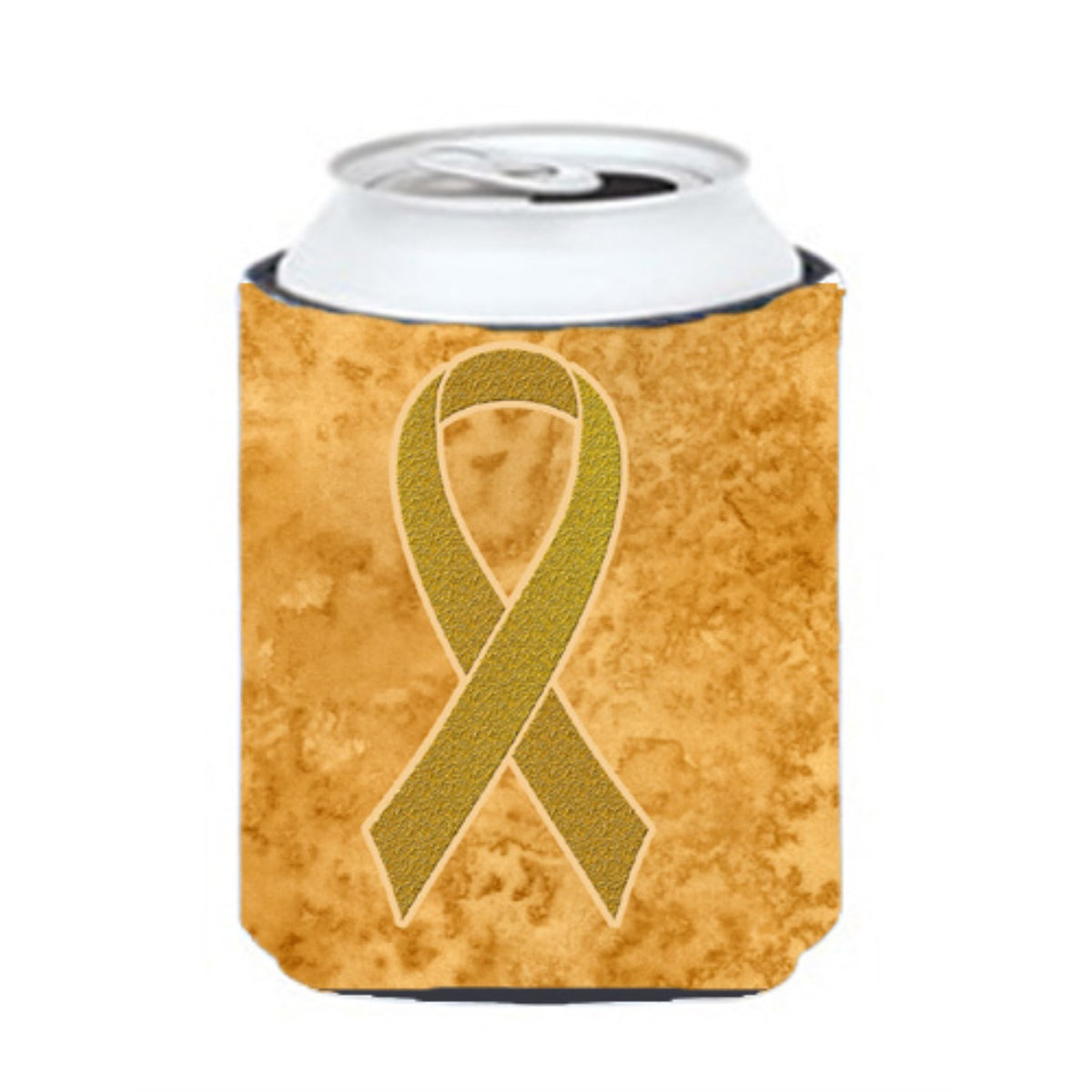 Gold Ribbon For Childhood Cancers Awareness Can Or Bottle Hugger