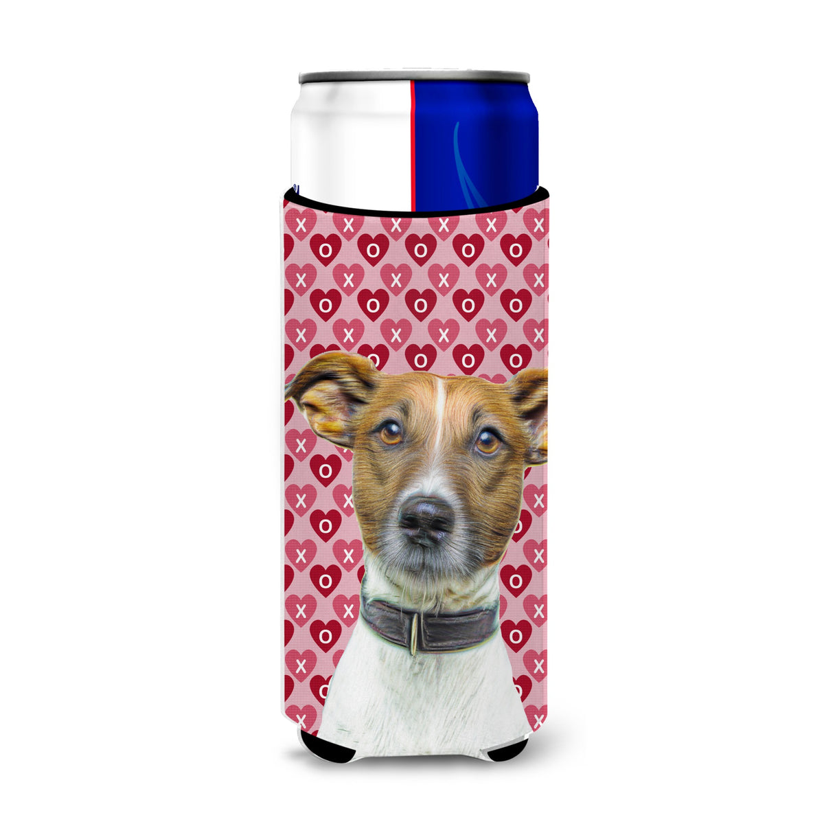 Hearts Love And Valentine'S Day Jack Russell Terrier Ultra Hugger For Slim Cans