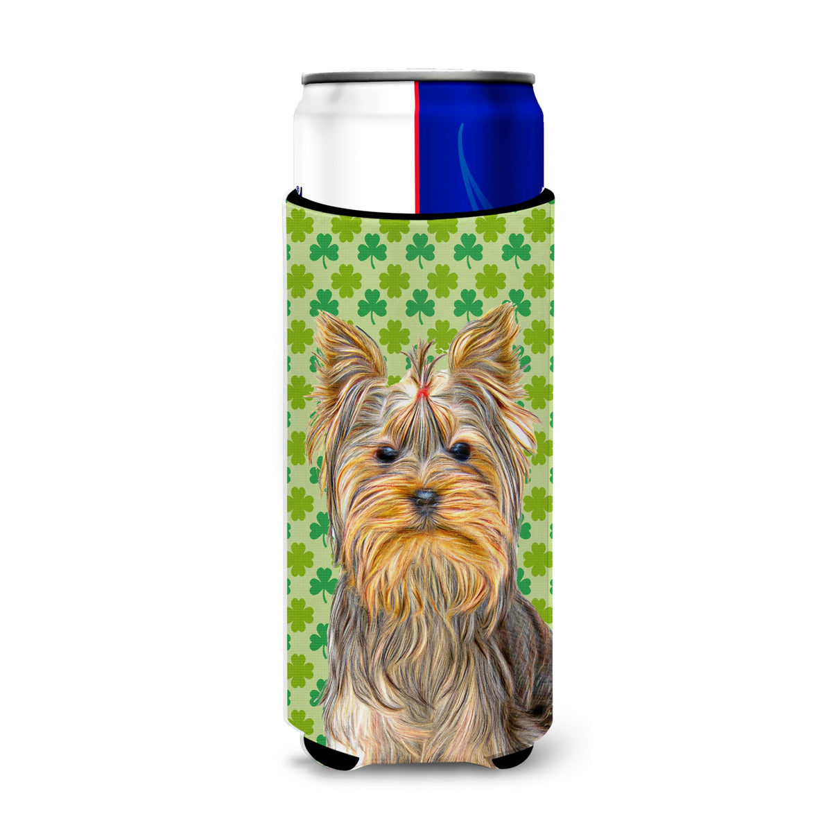 St. Patrick'S Day Shamrock Yorkie / Yorkshire Terrier Ultra Hugger For Slim Cans