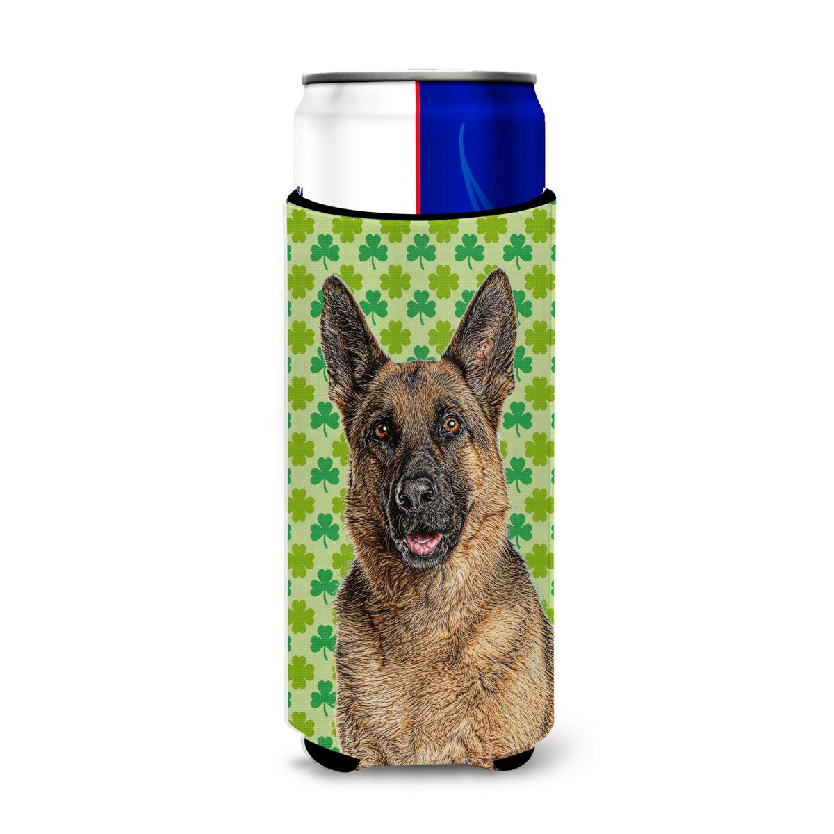 St. Patrick'S Day Shamrock German Shepherd Ultra Hugger For Slim Cans