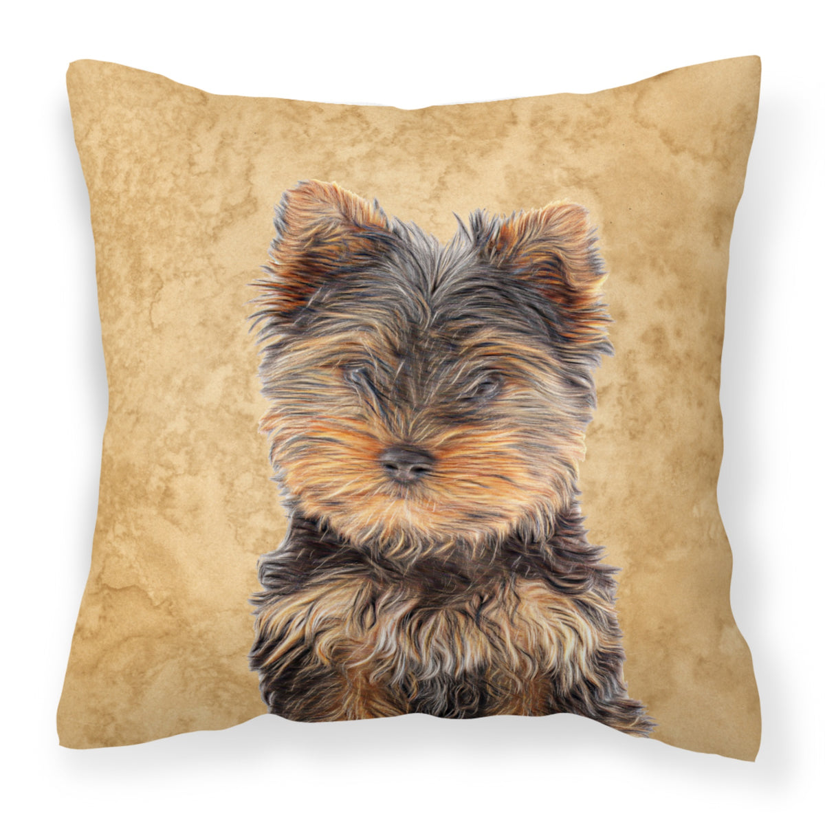 Yorkie Puppy / Yorkshire Terrier Fabric Decorative Pillow