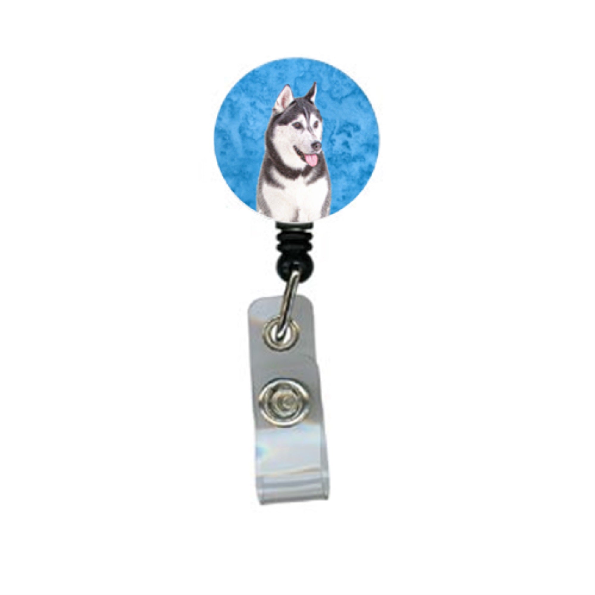 Alaskan Malamute Retractable Badge Reel