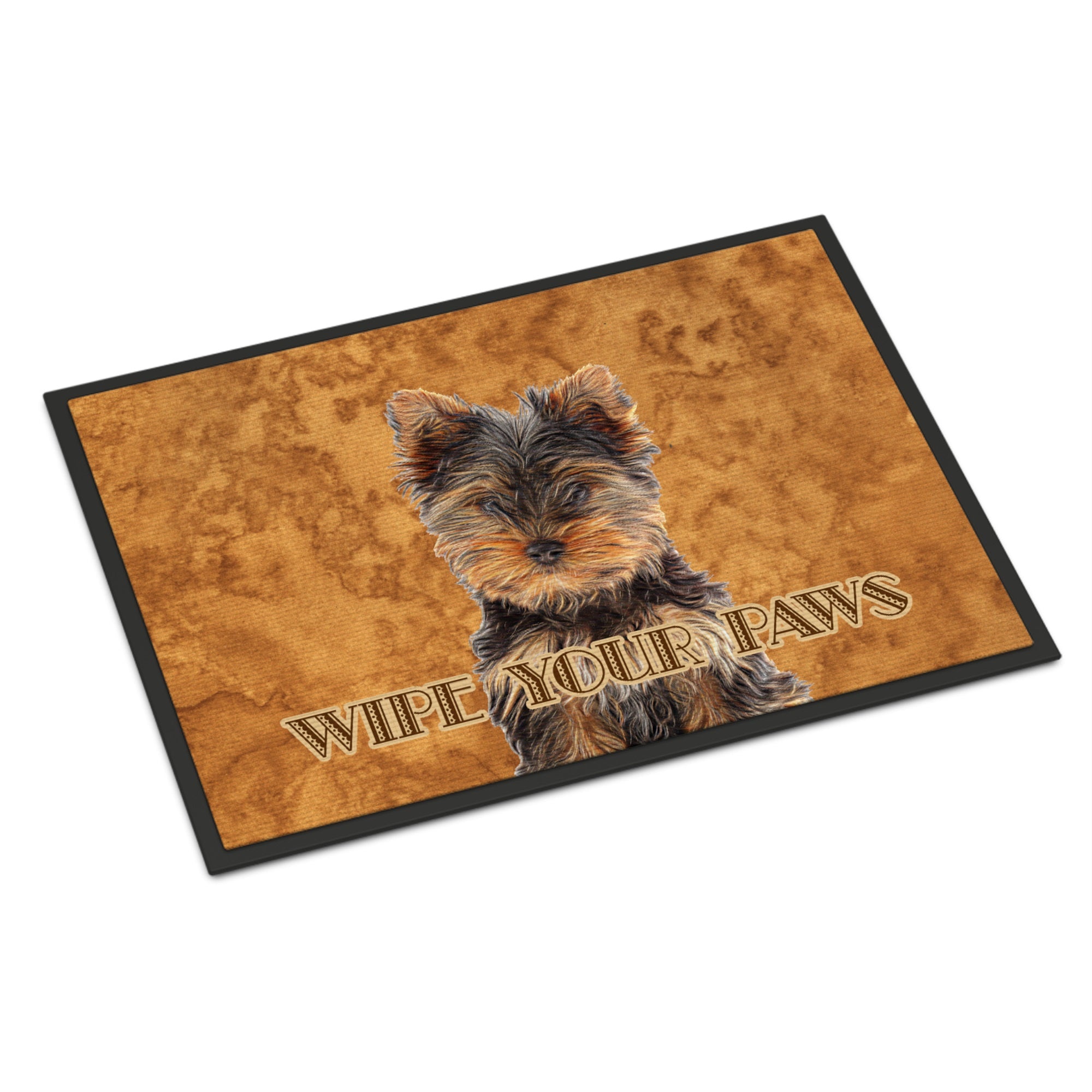 Yorkie Puppy / Yorkshire Terrier Wipe Your Paws Indoor Or Outdoor Mat 24X36