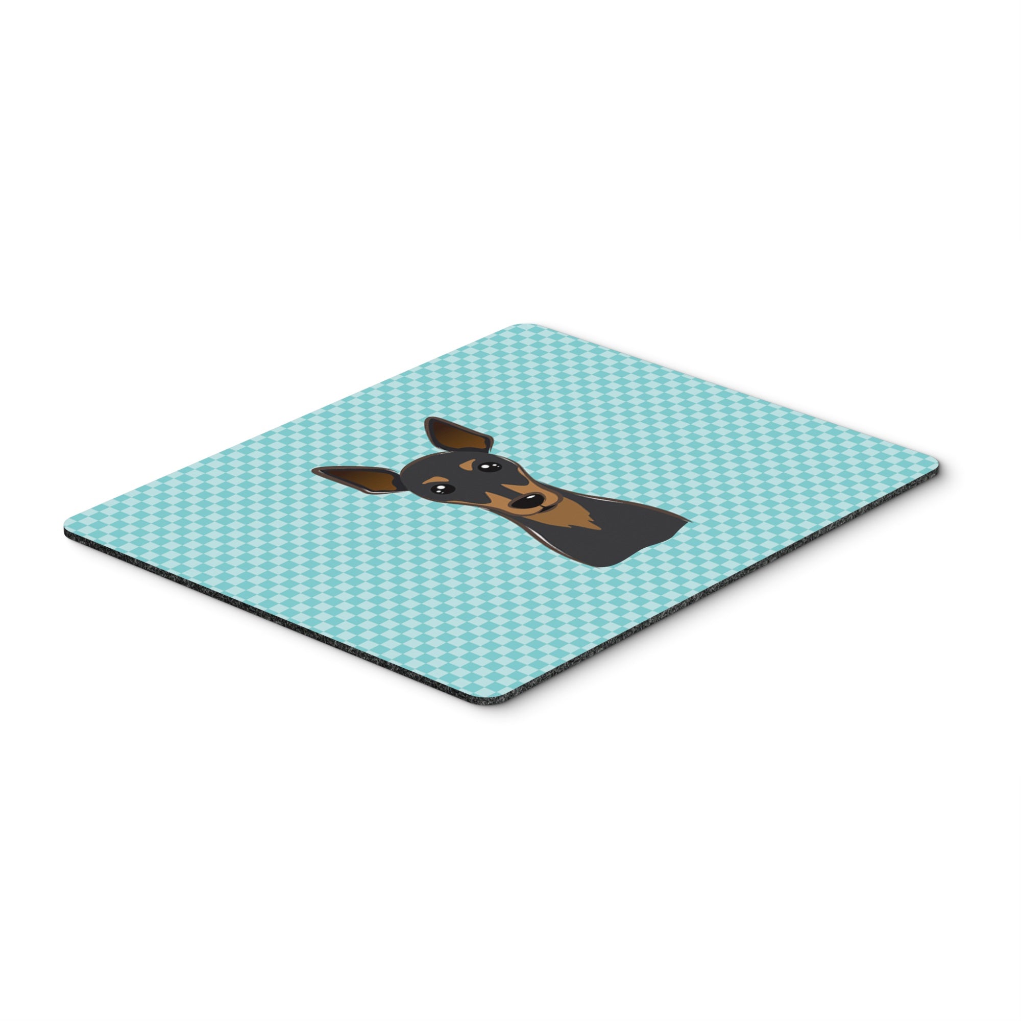 Checkerboard Blue Min Pin Mouse Pad, Hot Pad Or Trivet