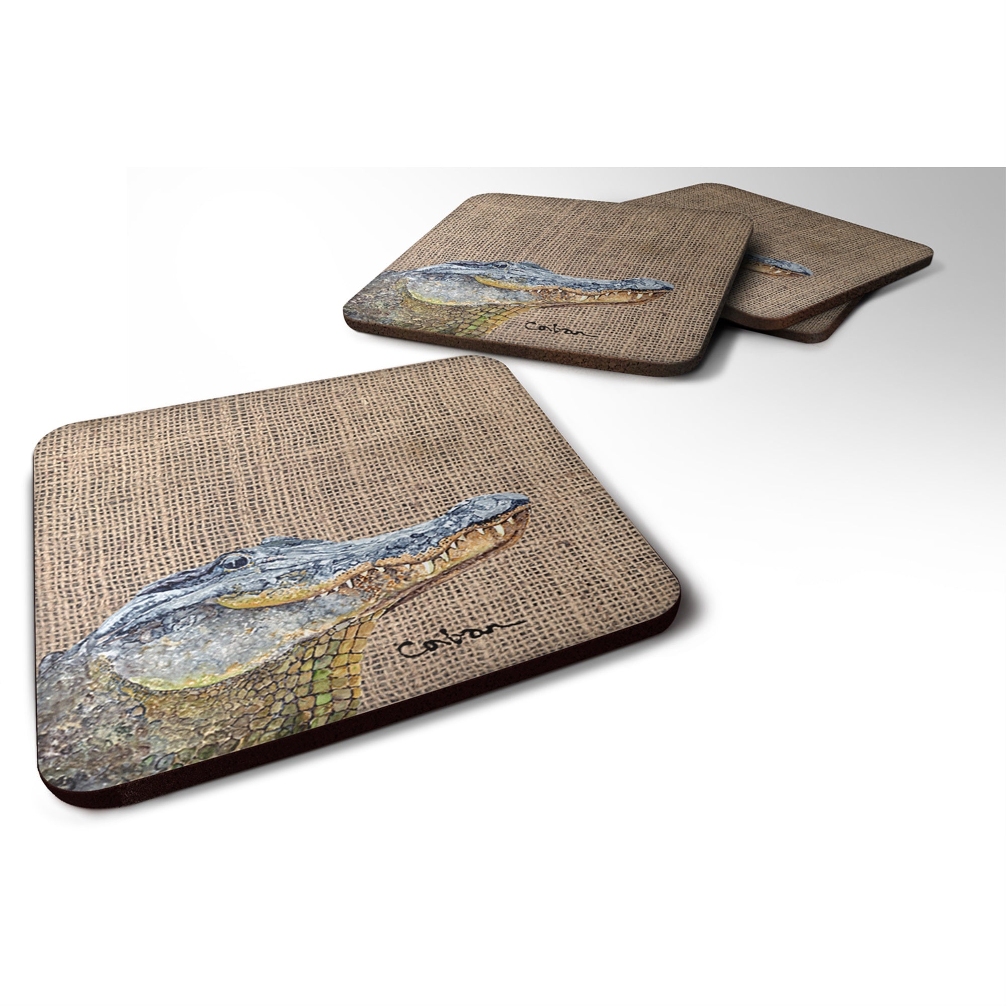 Alligator Foam Coaster Set Of 4