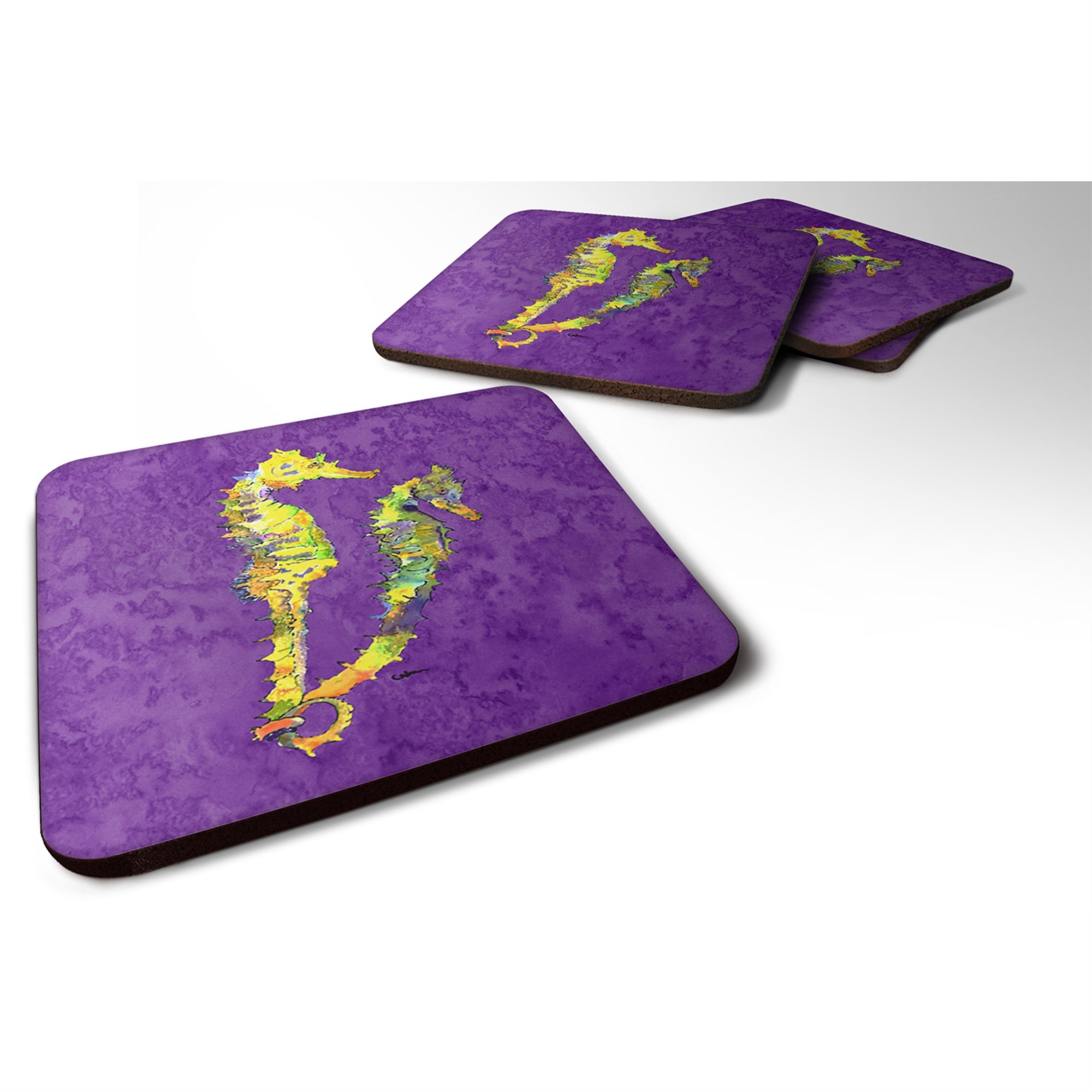 Seahorse Foam Coaster Set Of 4