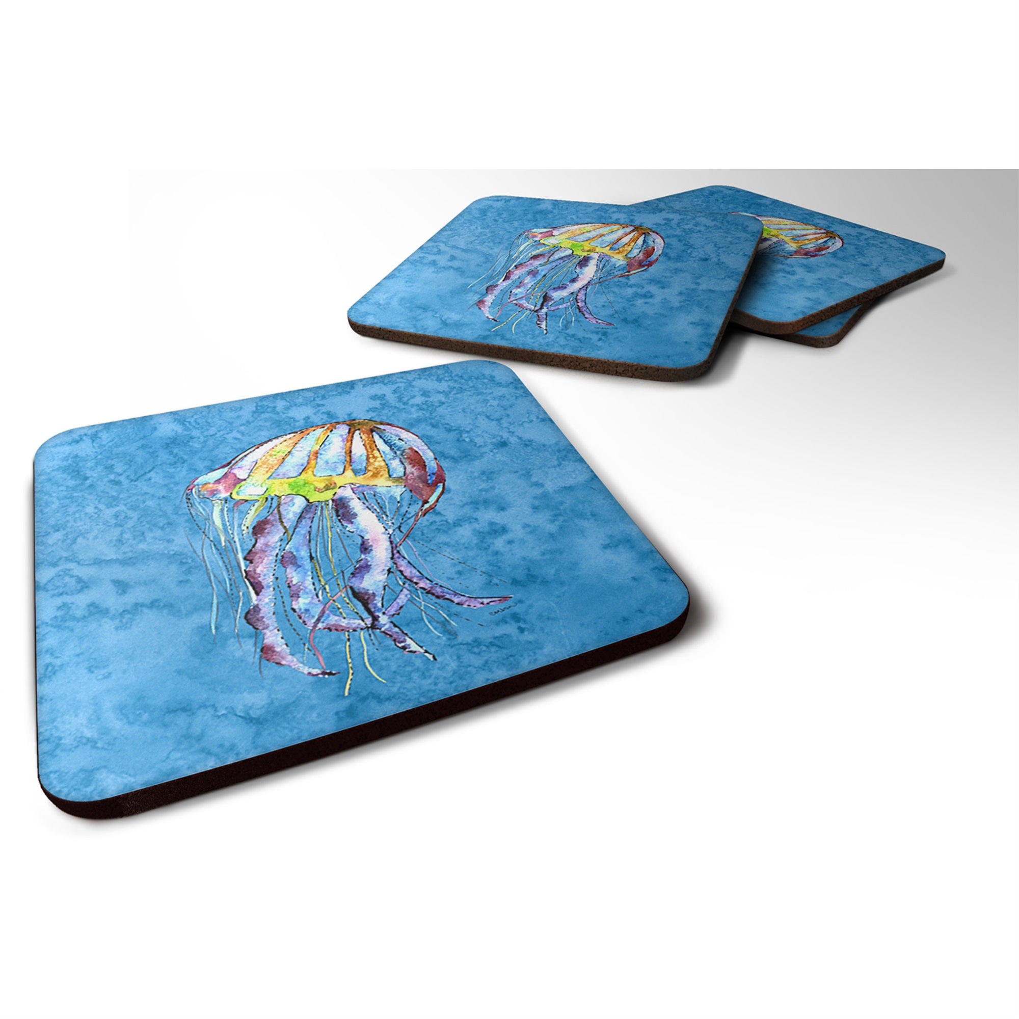 Jellyfish Foam Coaster Set Of 4