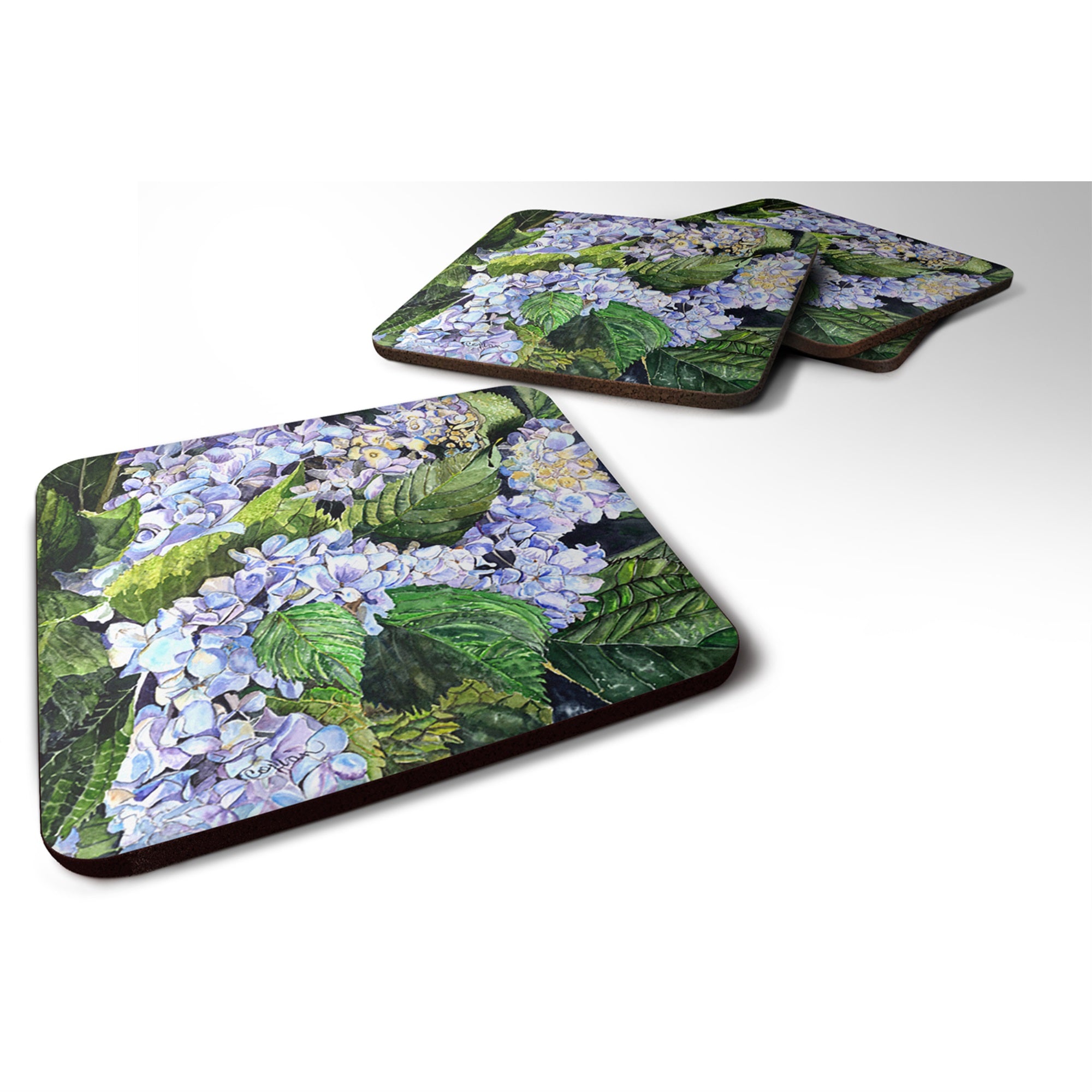 Hydrangea Foam Coaster Set Of 4
