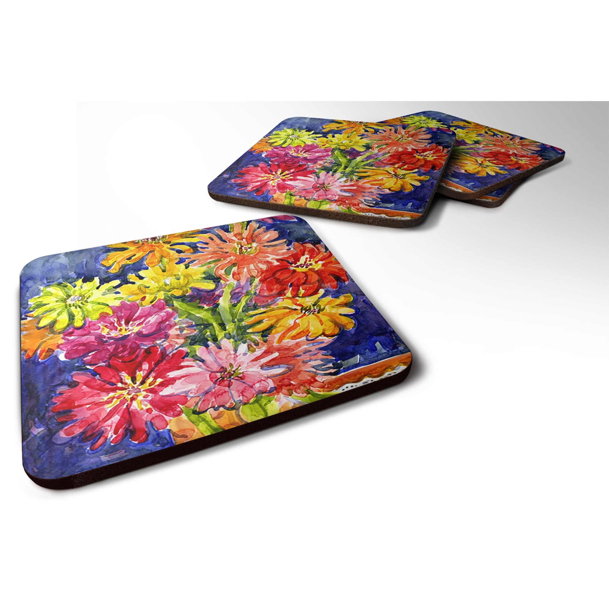 Flower - Gerber Daisies Foam Coaster Set Of 4