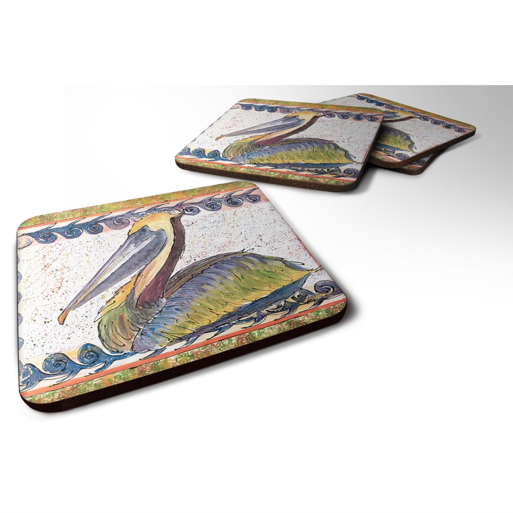 Pelican Foam Coaster Set Of 4