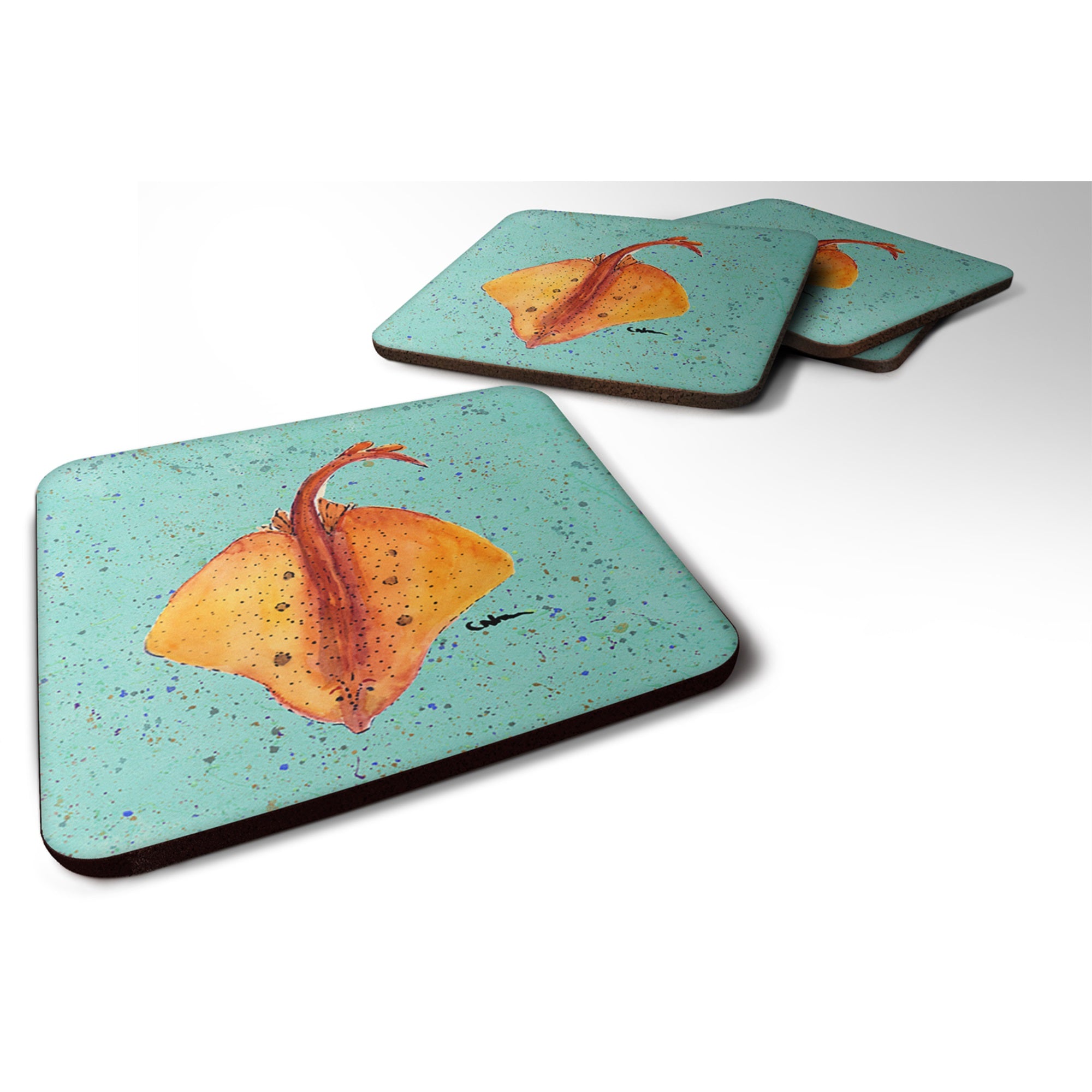 Stingray Foam Coaster Set Of 4