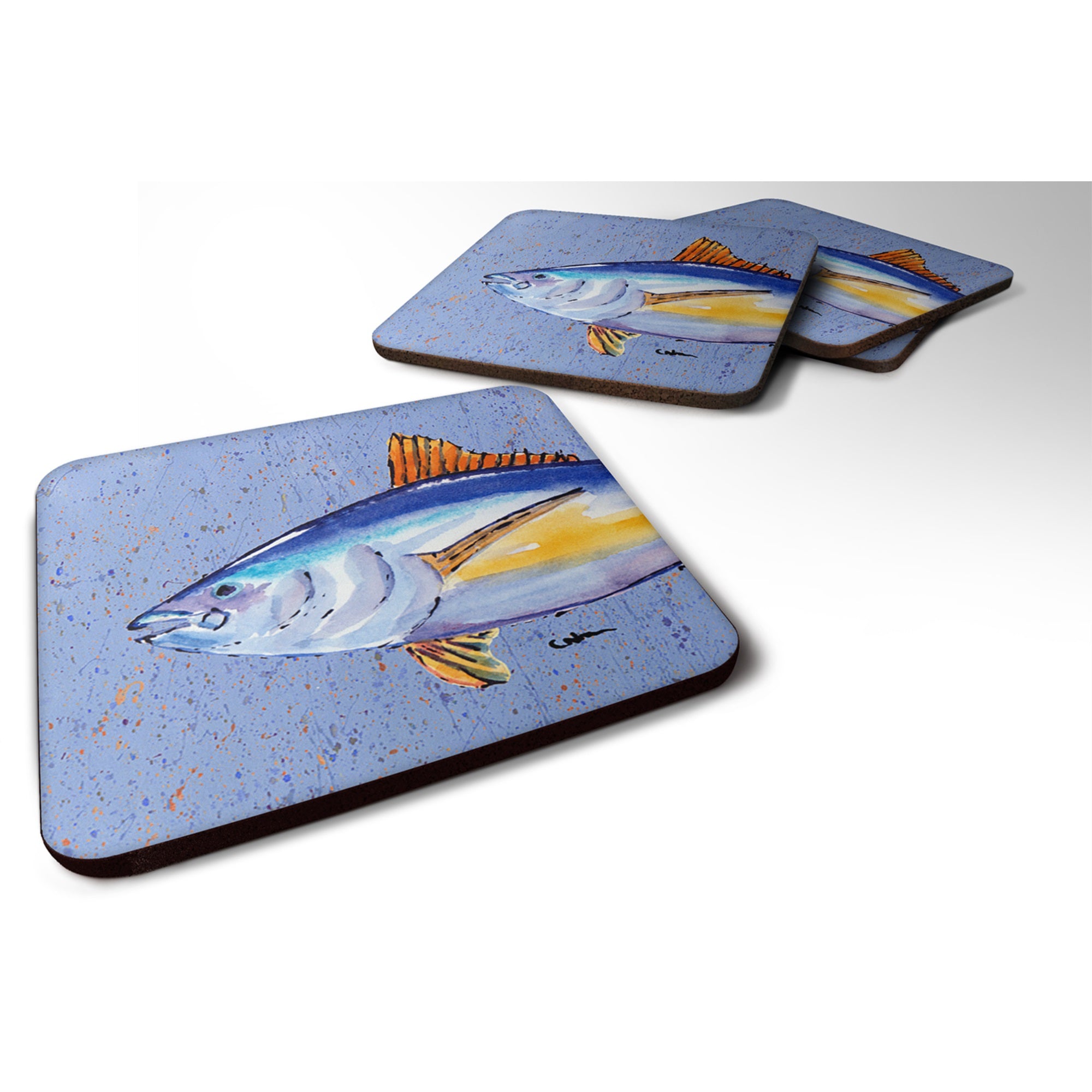 Tuna Fish Foam Coaster Set Of 4