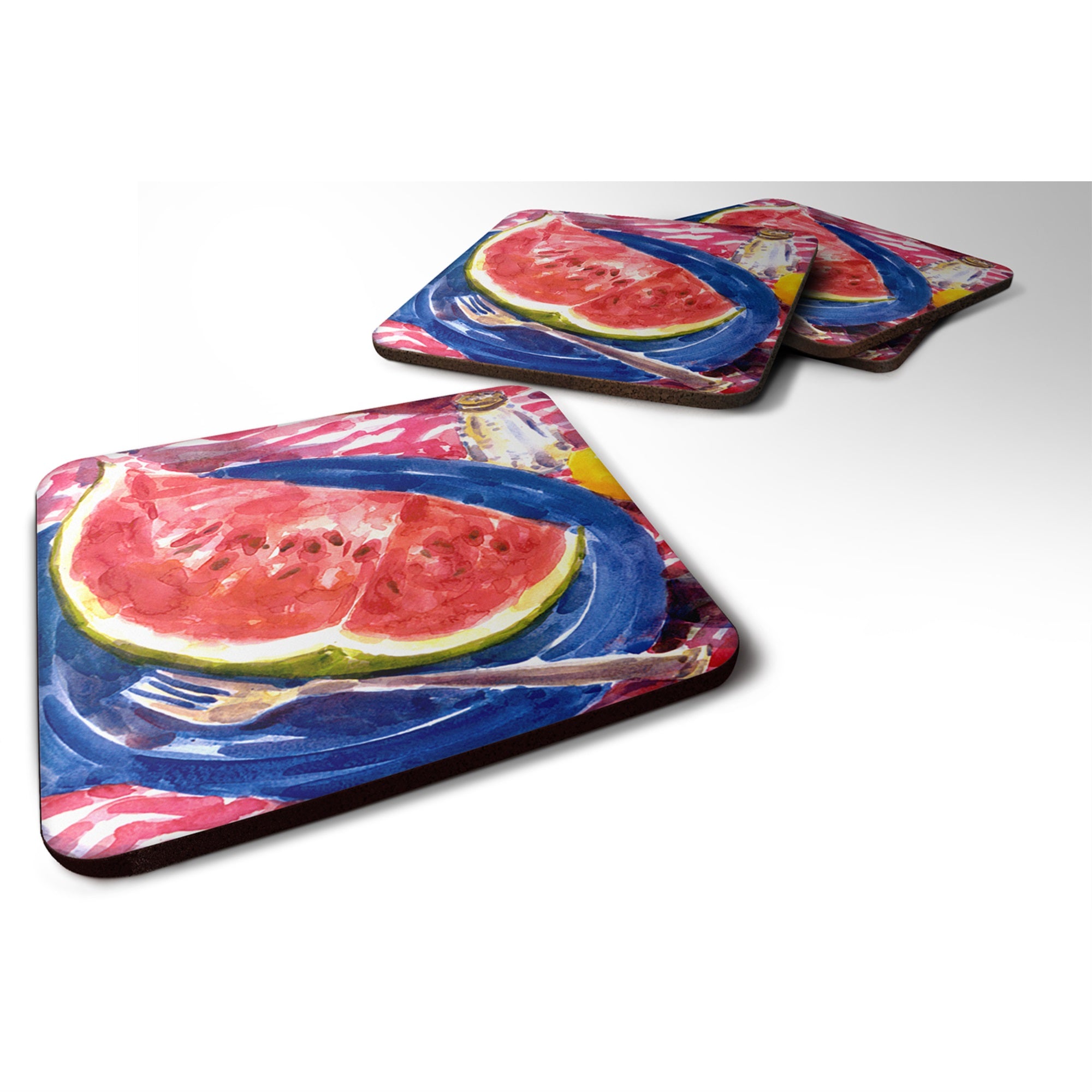 Watermelon Foam Coaster Set Of 4
