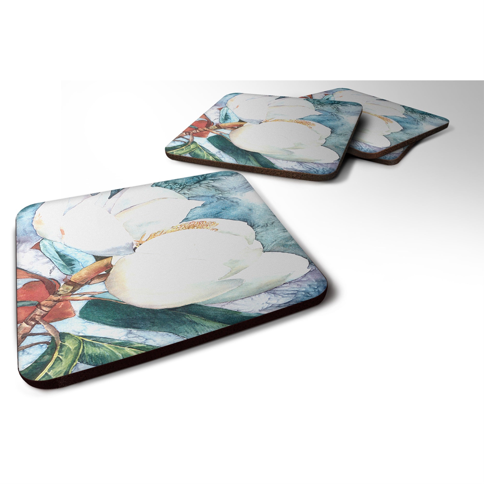 Flower - Magnolia Foam Coaster Set Of 4