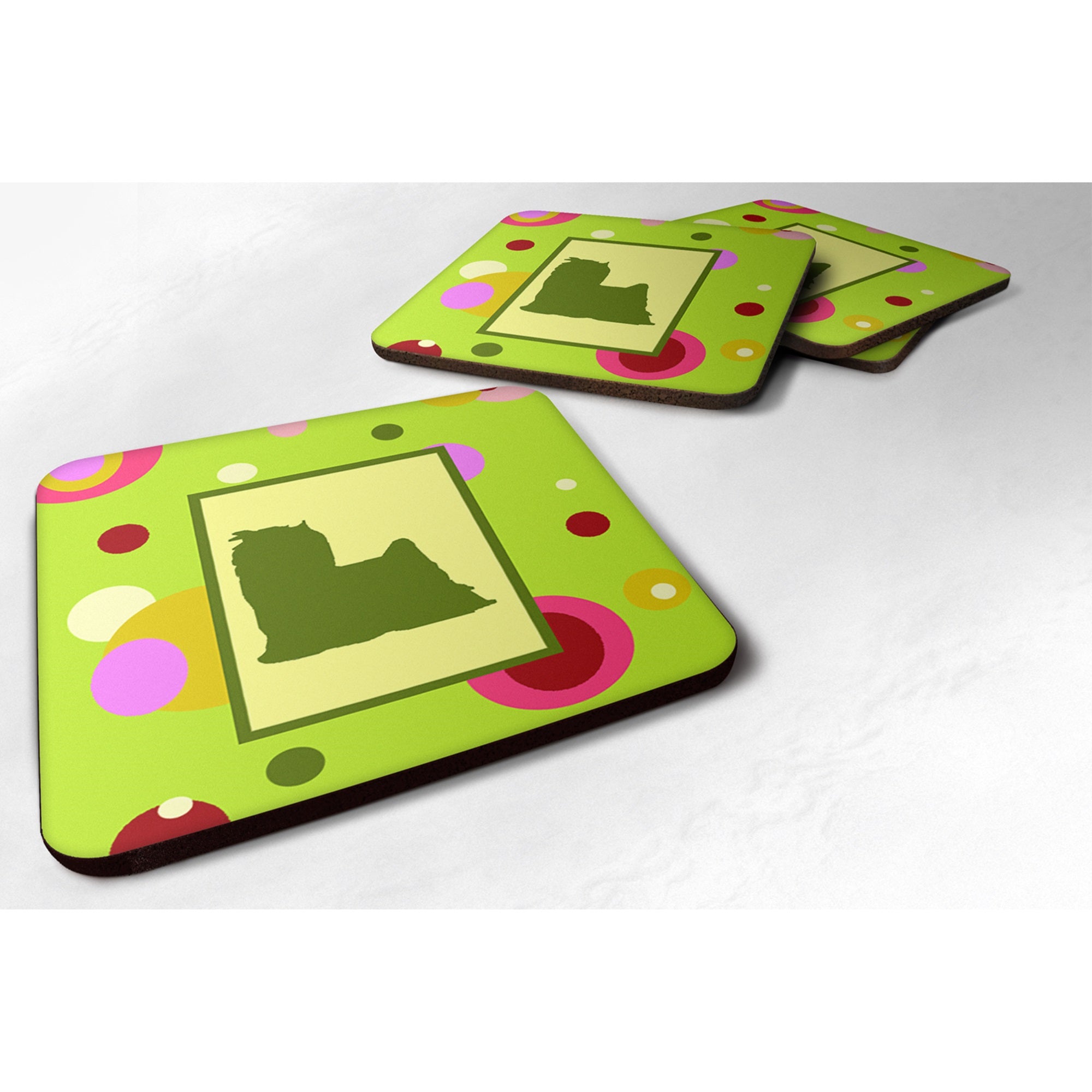 Yorkie Foam Coaster Set Of 4