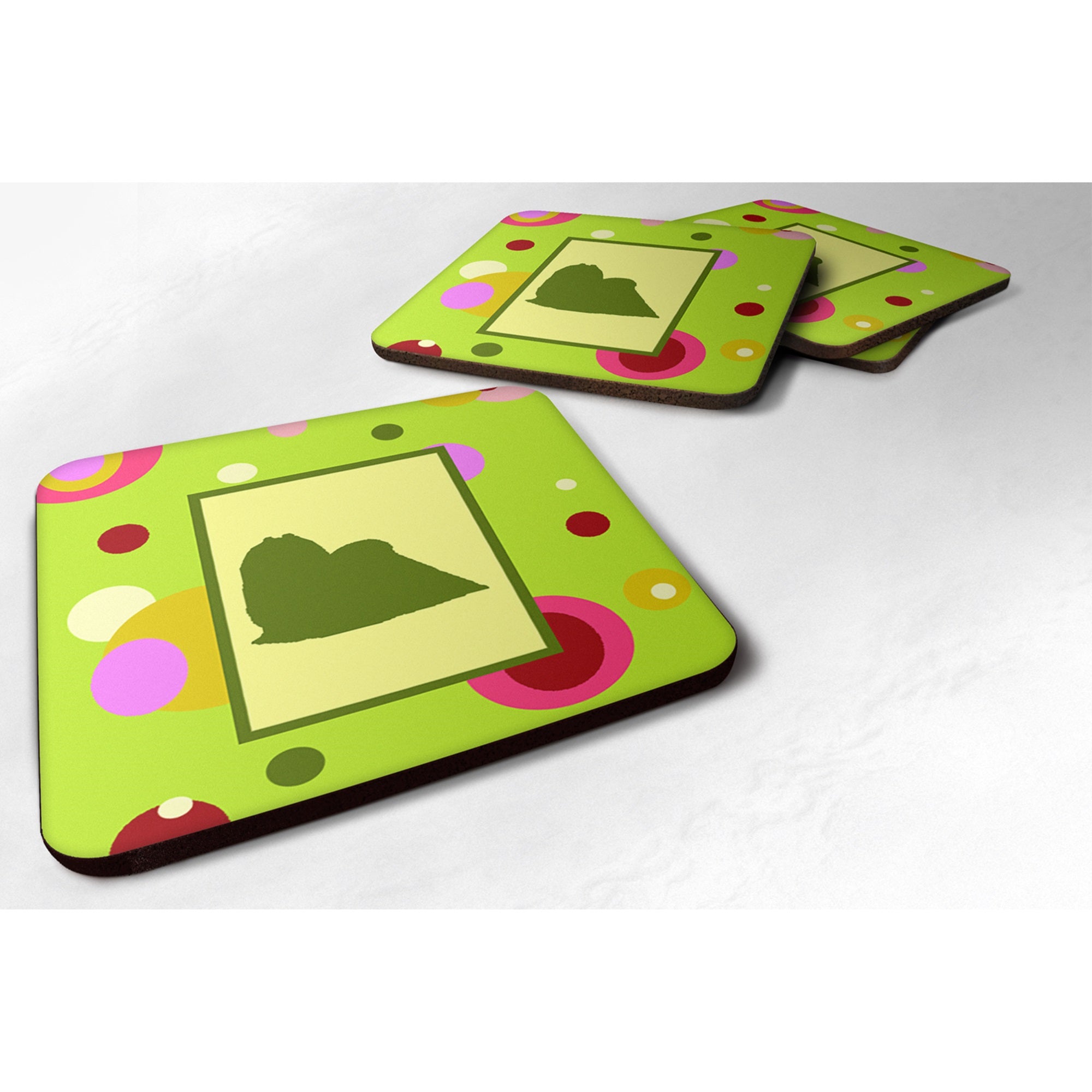 Maltese Foam Coaster Set Of 4
