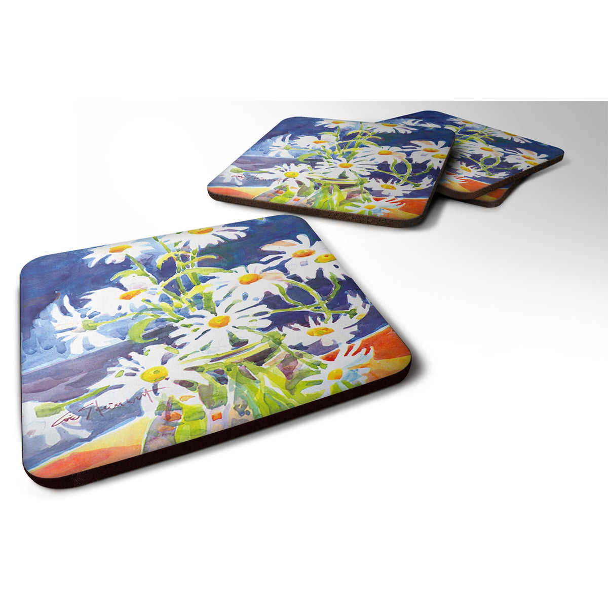 Flowers - Daisy Foam Coaster Set Of 4