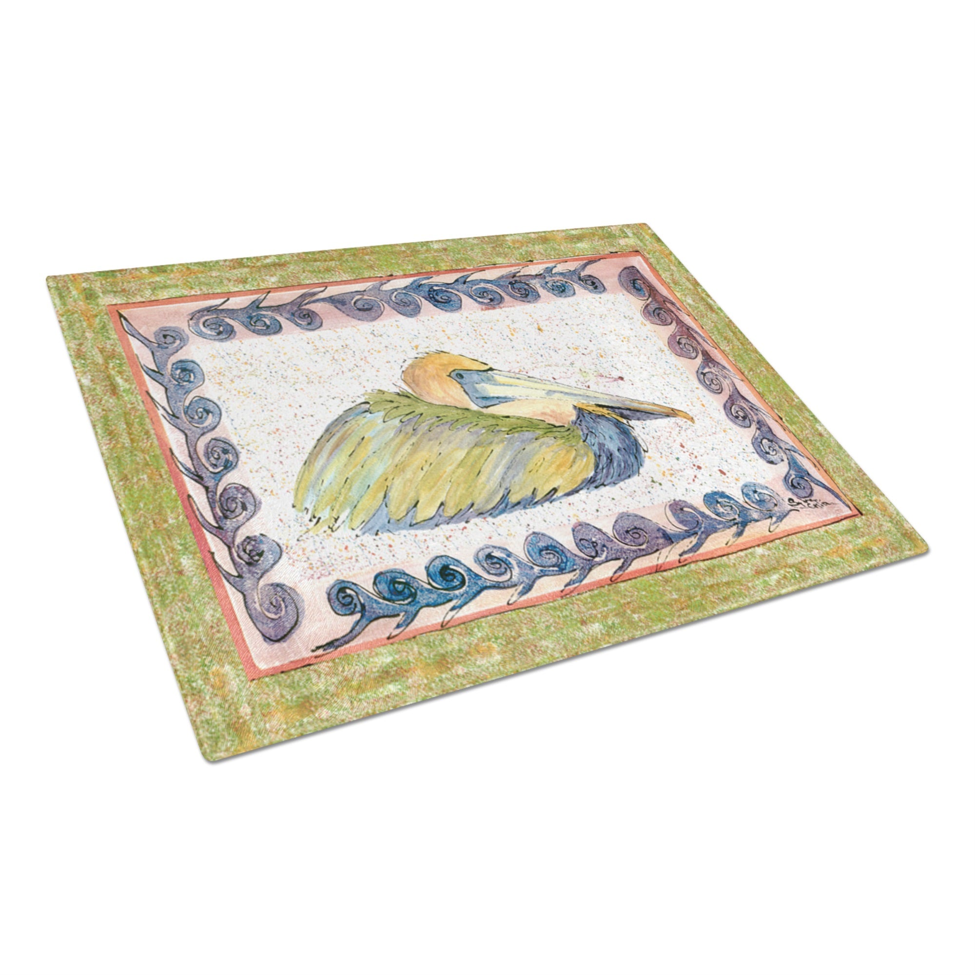 Bird - Pelican Glass Cutting Board Large