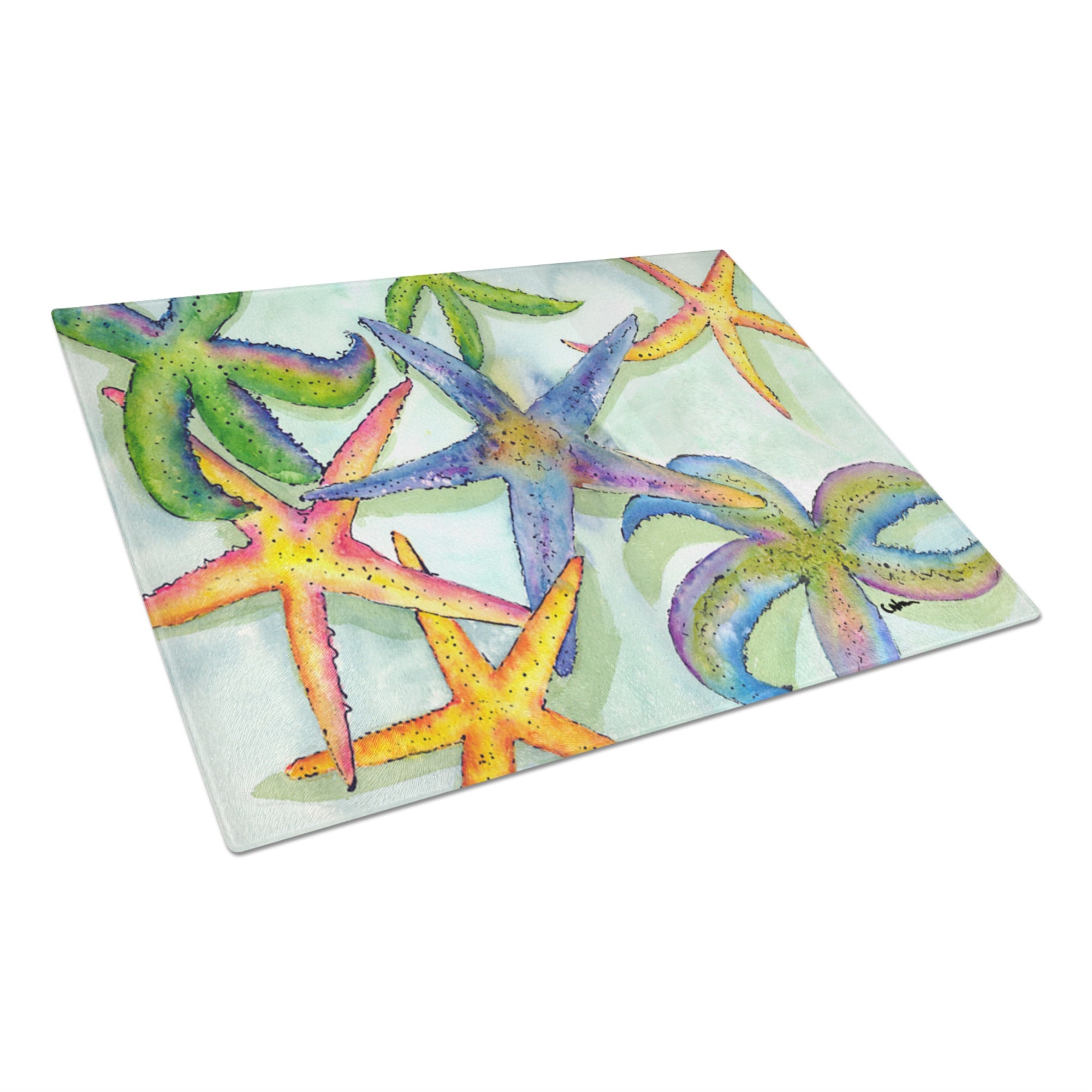 Starfish Glass Cutting Board Large
