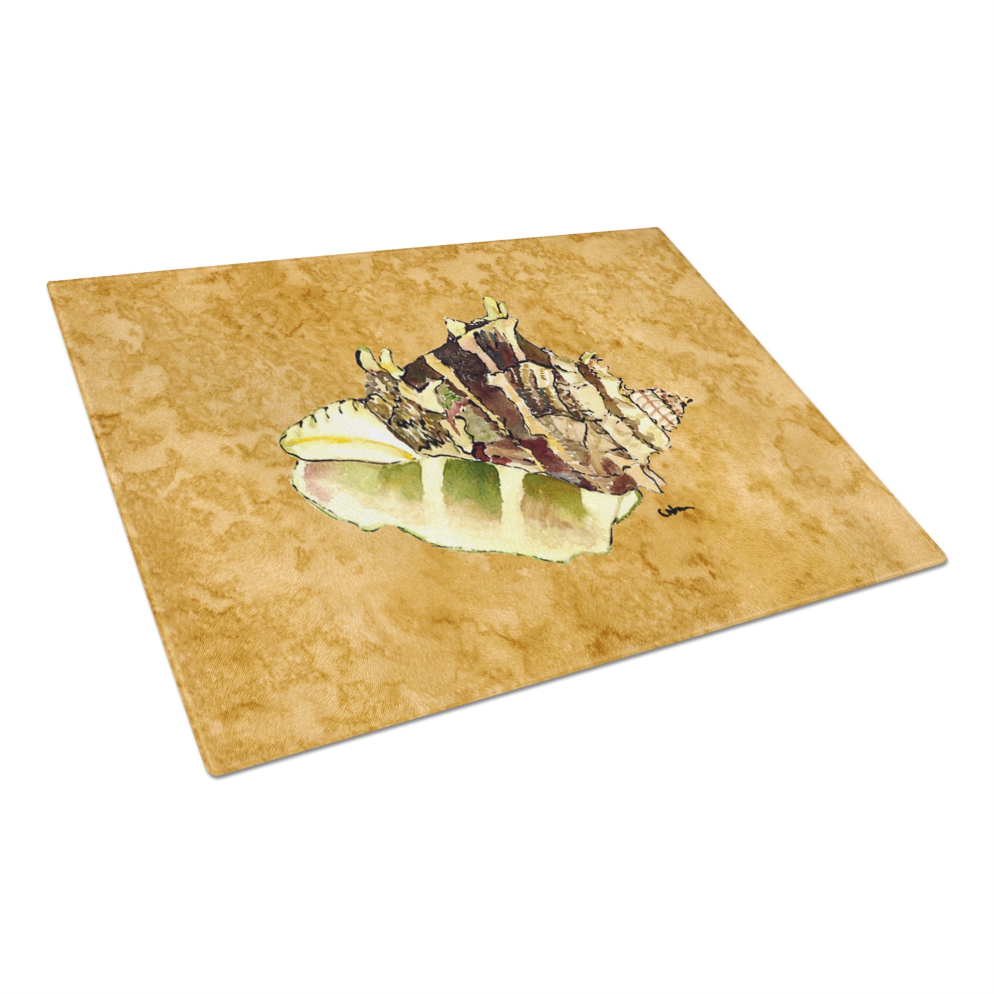 Shell Glass Cutting Board Large