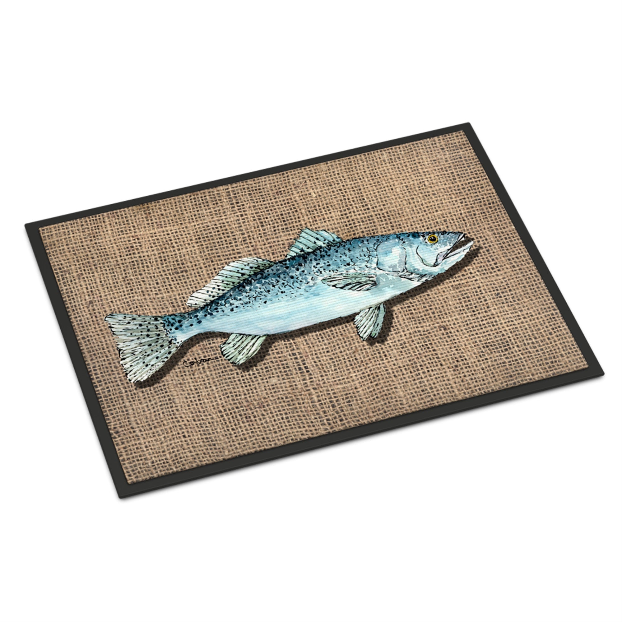 Fish Speckled Trout Indoor Or Outdoor Mat 18X27