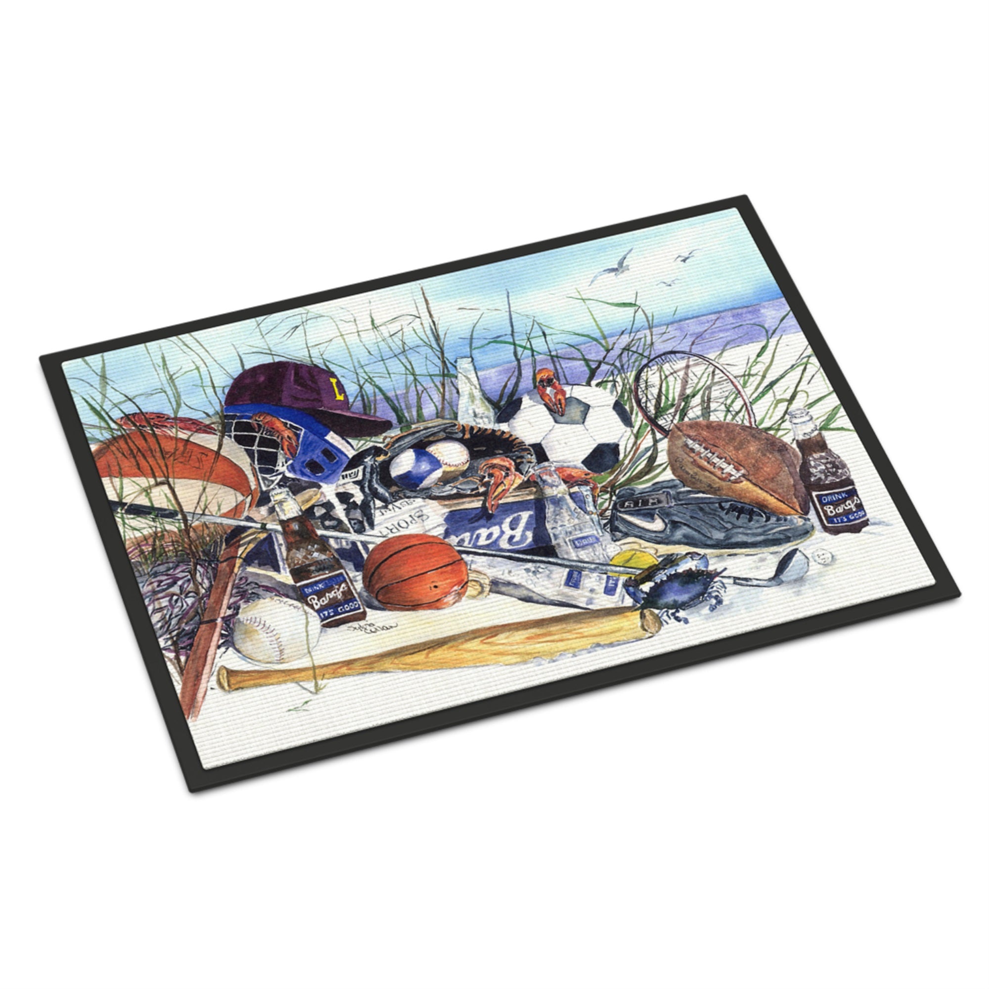 Sports On The Beach Indoor Or Outdoor Mat 18X27