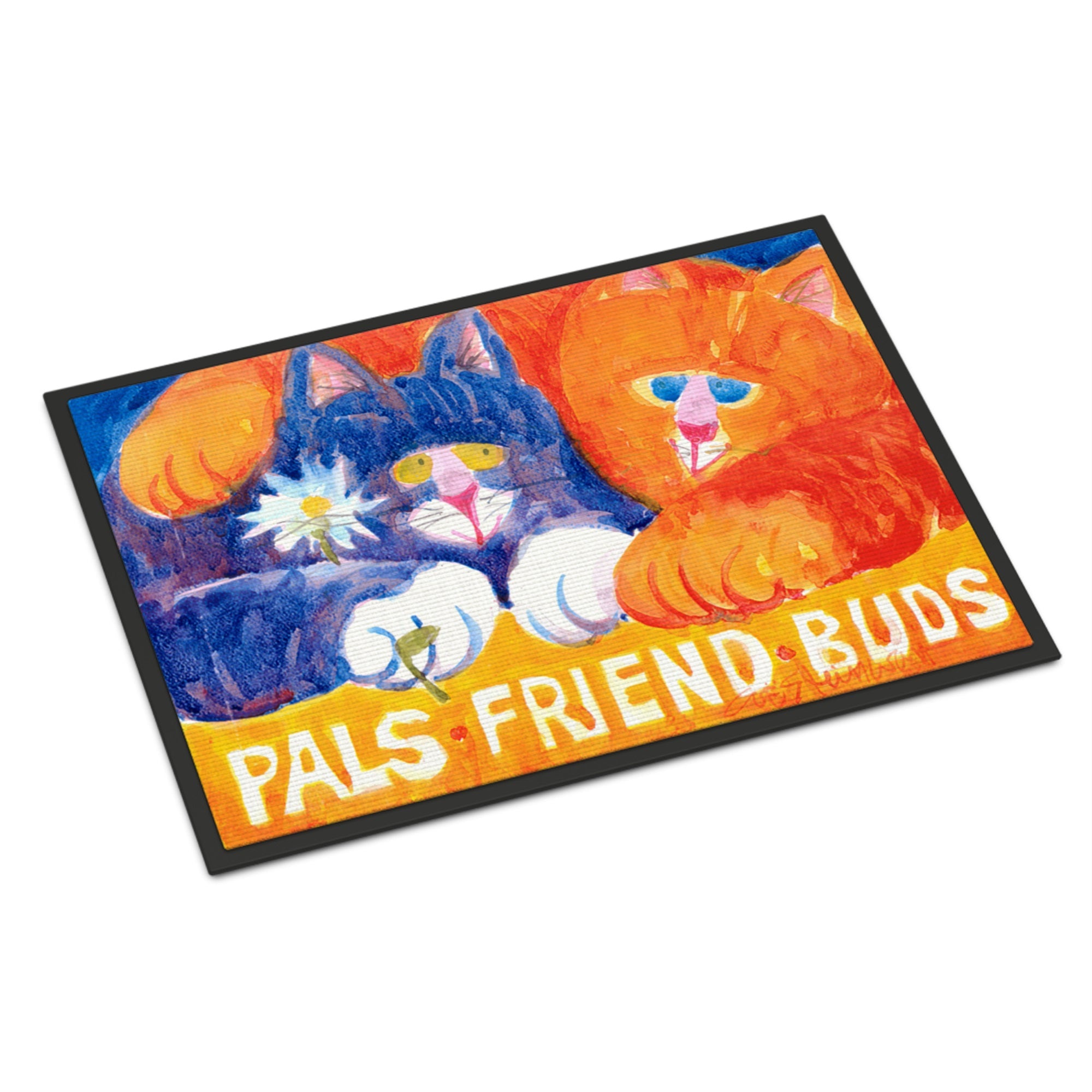 Cats Pals Friends Buds Indoor Or Outdoor Mat 18X27