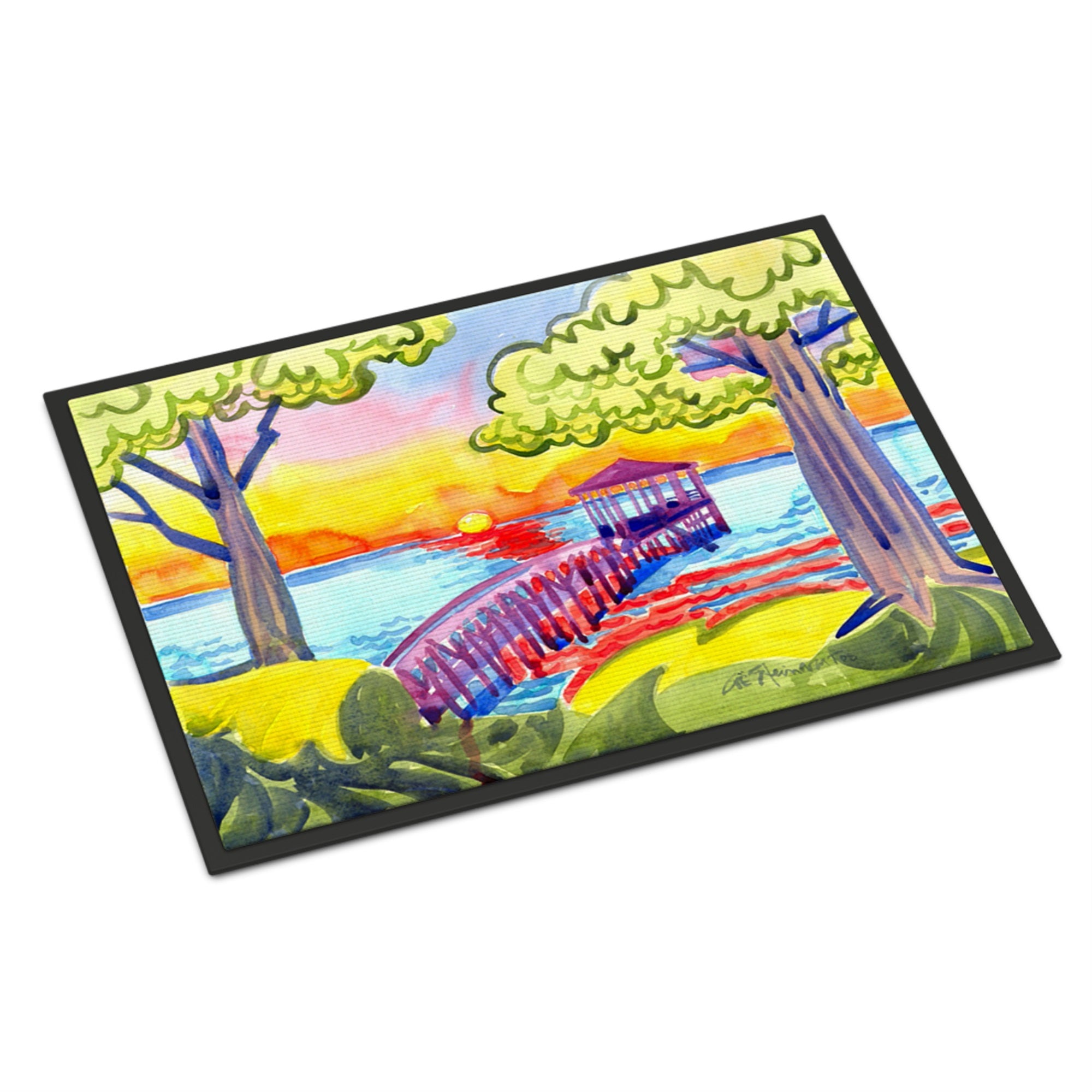 Dock At The Pier Indoor Or Outdoor Mat 18X27