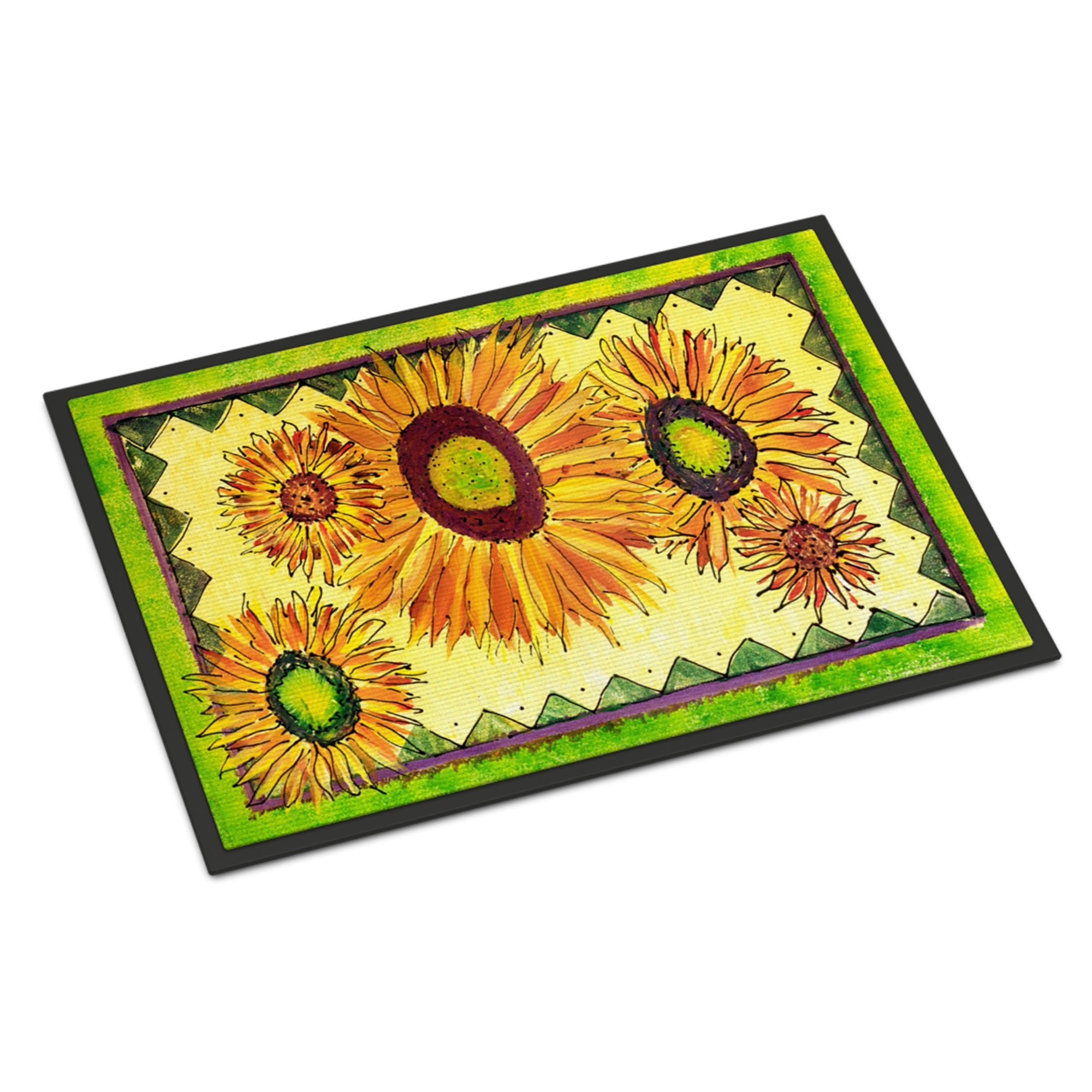 Flower - Sunflower Indoor Or Outdoor Mat 18X27
