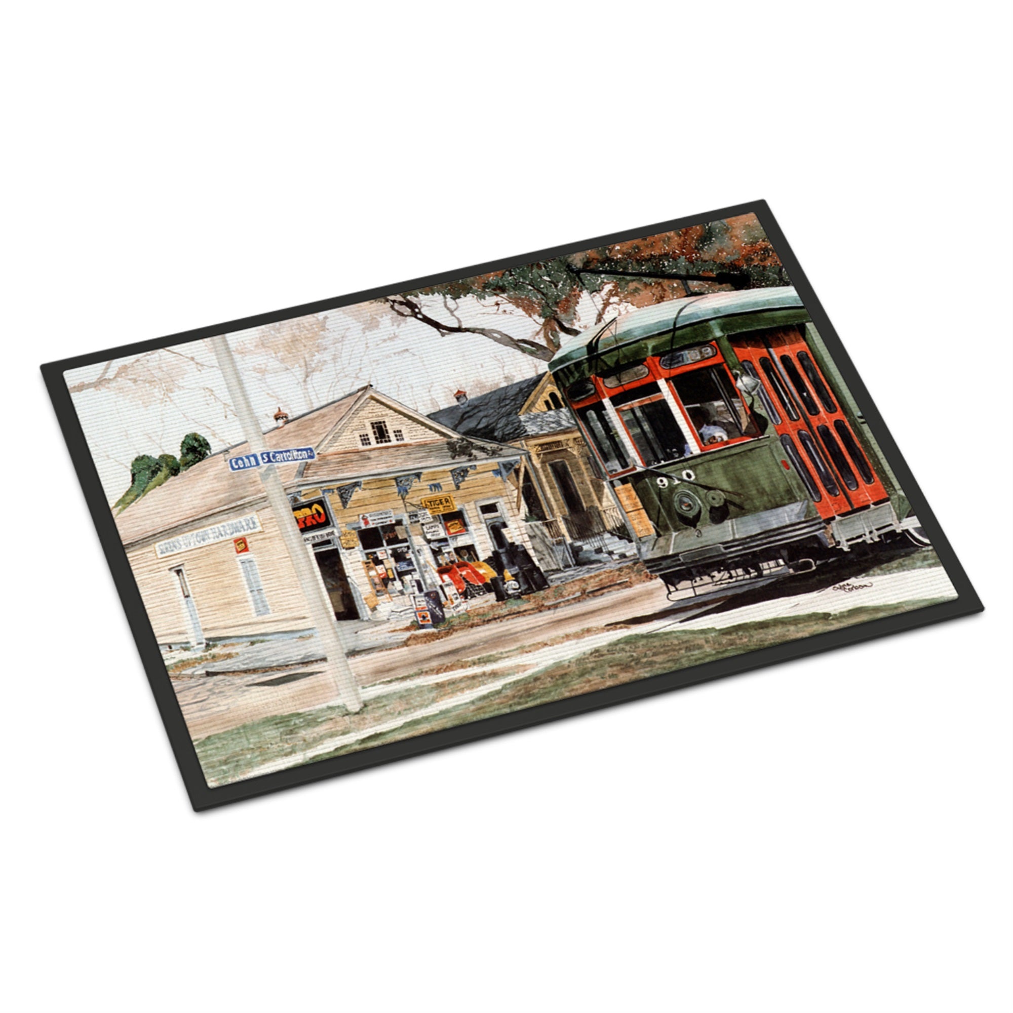 New Orleans Street Car Indoor Or Outdoor Mat 18X27