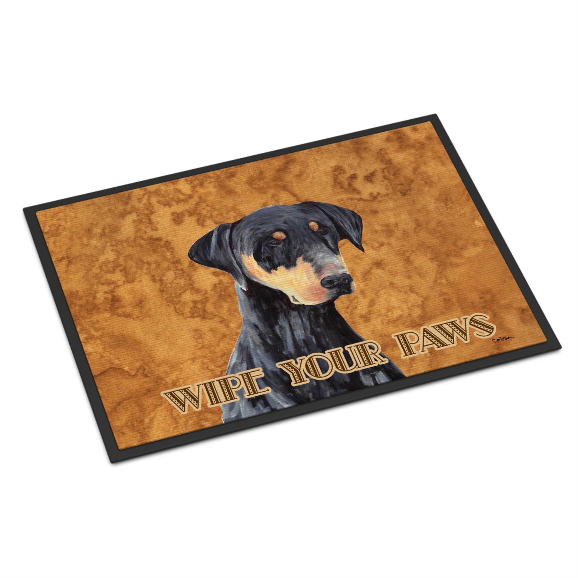 Doberman Wipe Your Paws Indoor Or Outdoor Mat 18X27