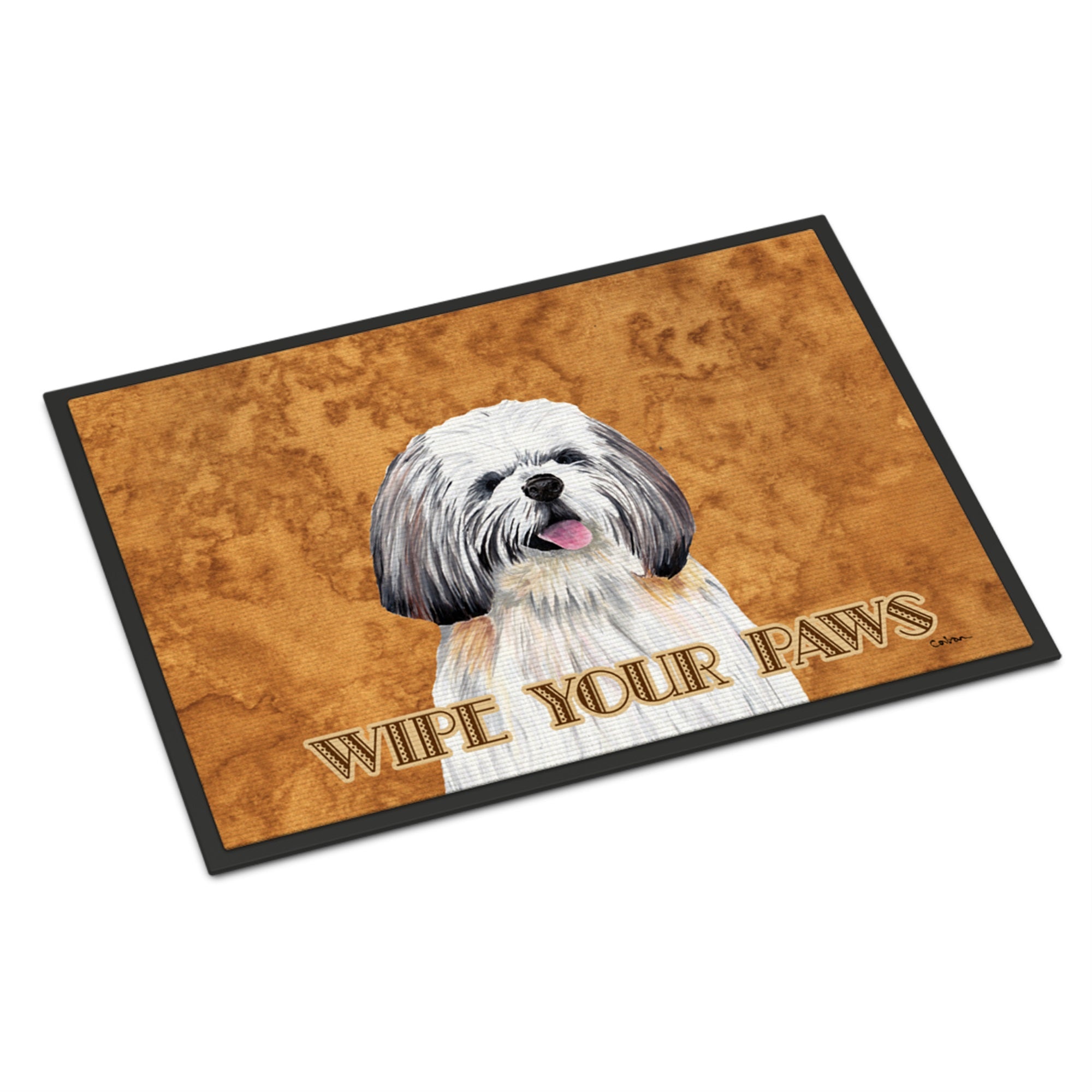 Shih Tzu Wipe Your Paws Indoor Or Outdoor Mat 18X27