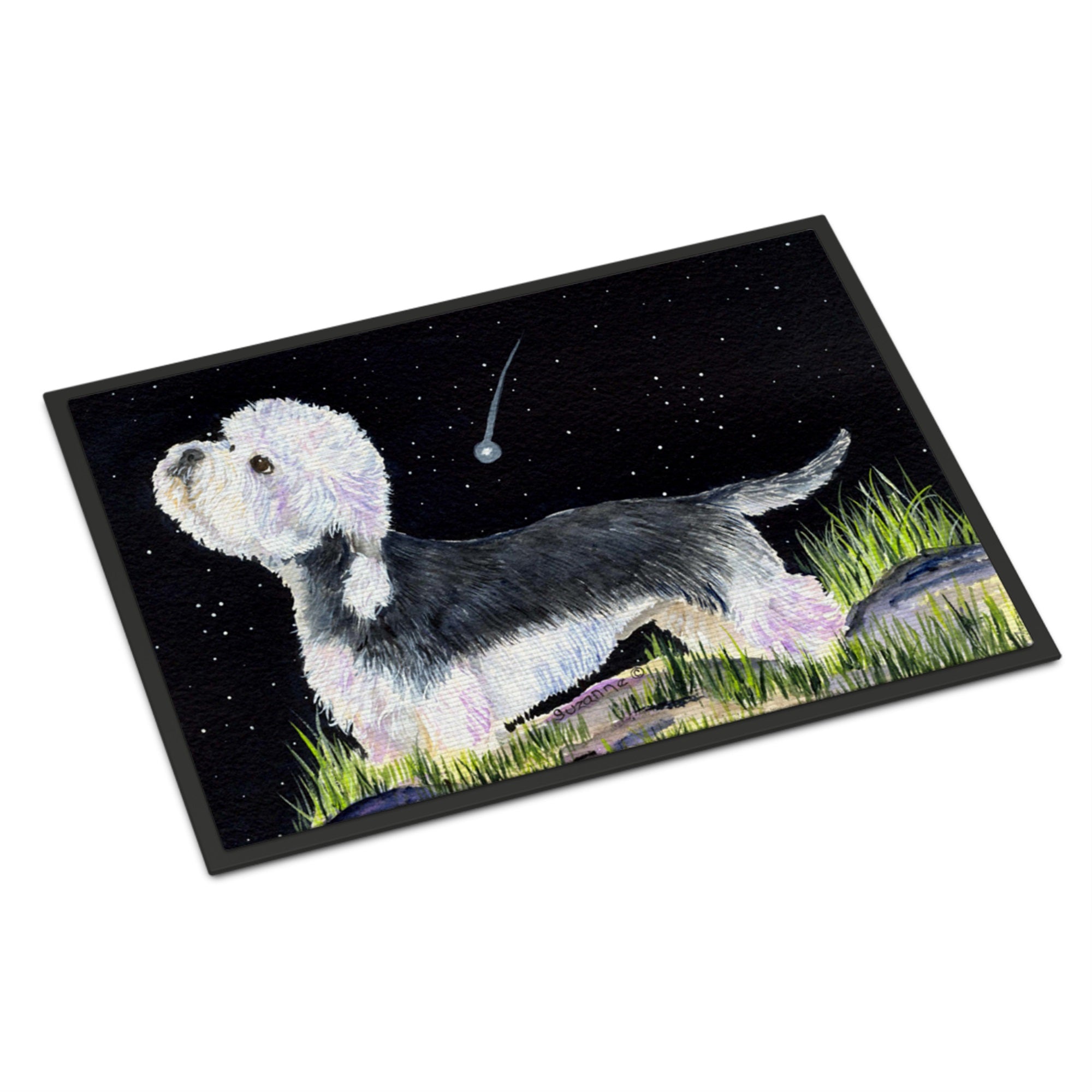 Starry Night Dandie Dinmont Terrier Indoor Or Outdoor Mat 18X27