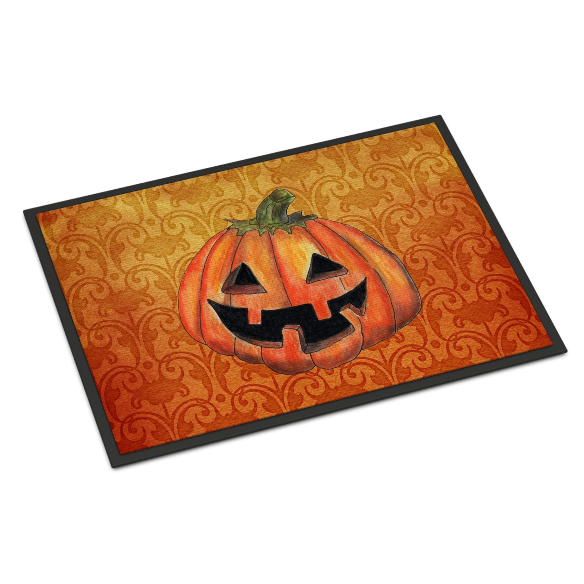October Pumpkin Halloween Indoor Or Outdoor Mat 18X27