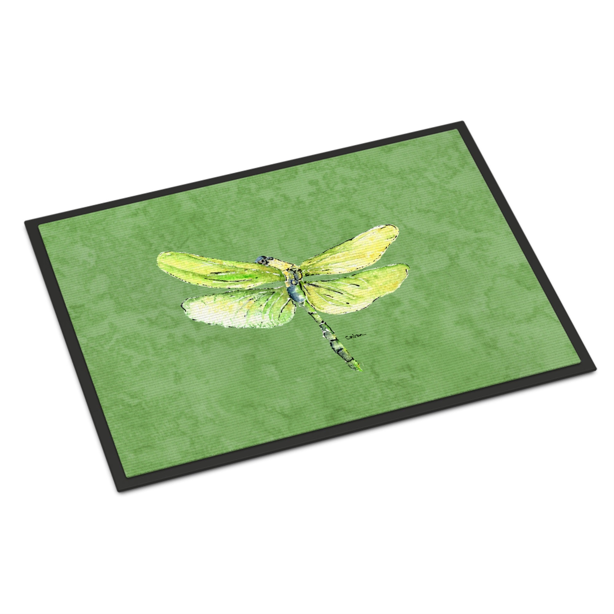 Dragonfly On Avacado Indoor Or Outdoor Mat 18X27