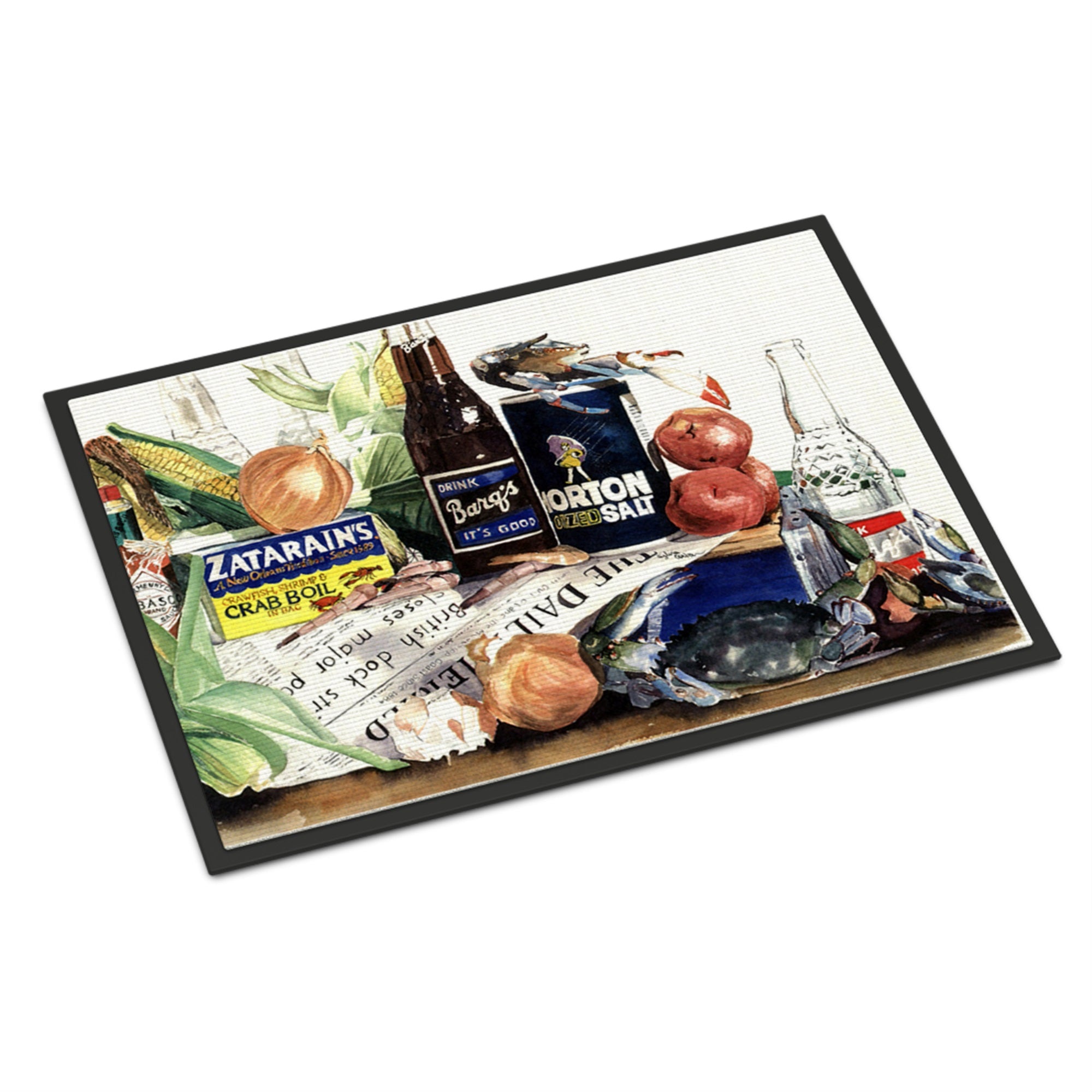 Barq'S, Crabs, And Spices Indoor Or Outdoor Mat 24X36