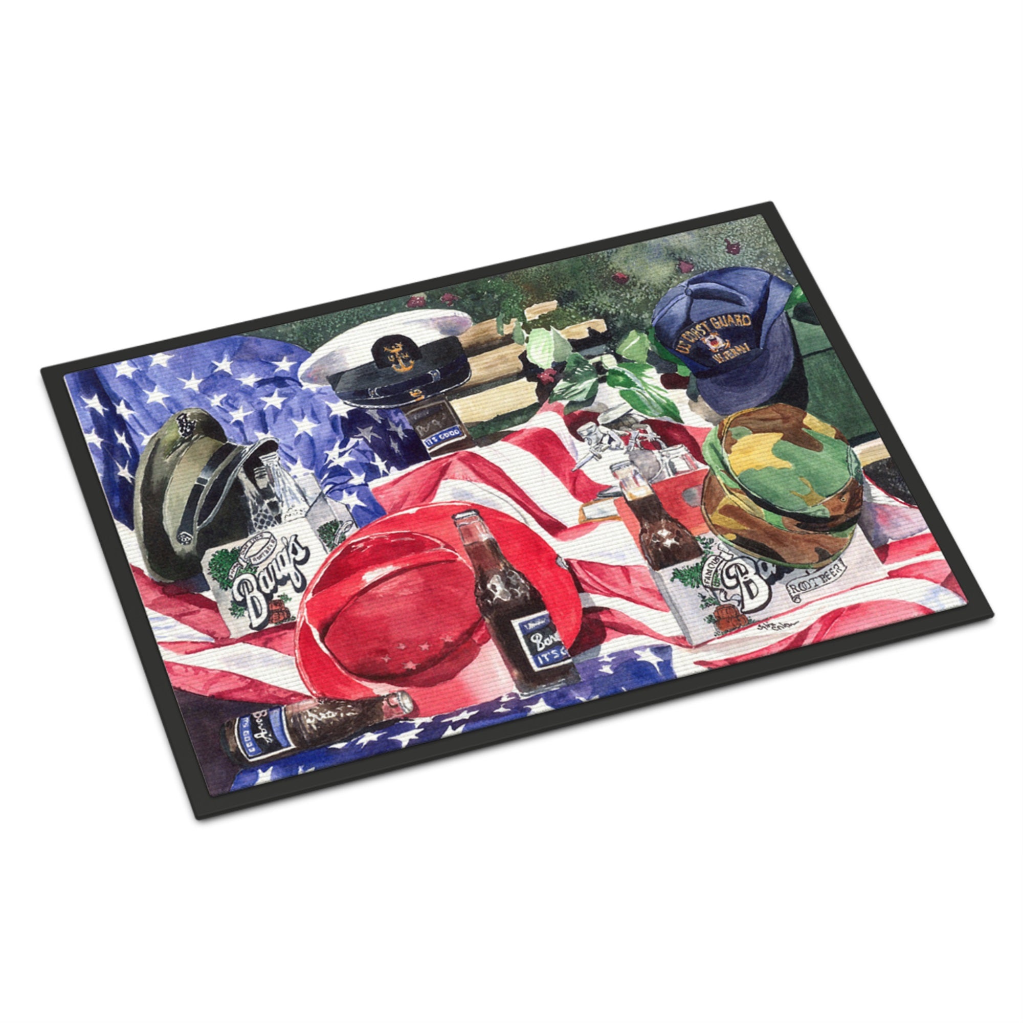 Barq'S And Armed Forces Indoor Or Outdoor Mat 24X36