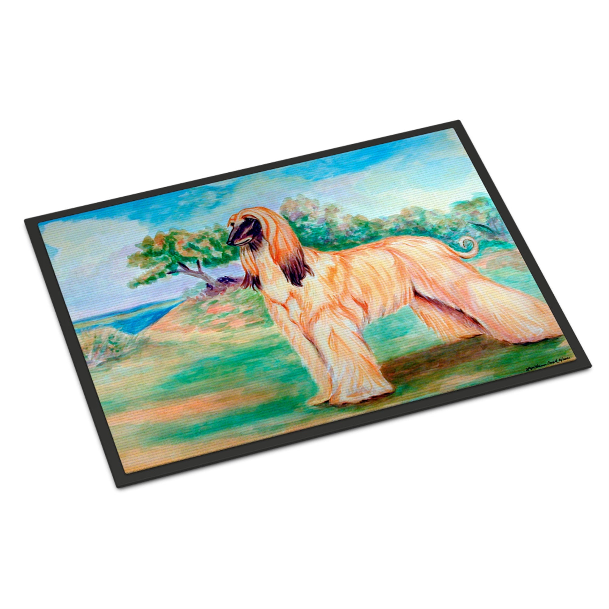 Afghan Hound Indoor Or Outdoor Mat 24X36